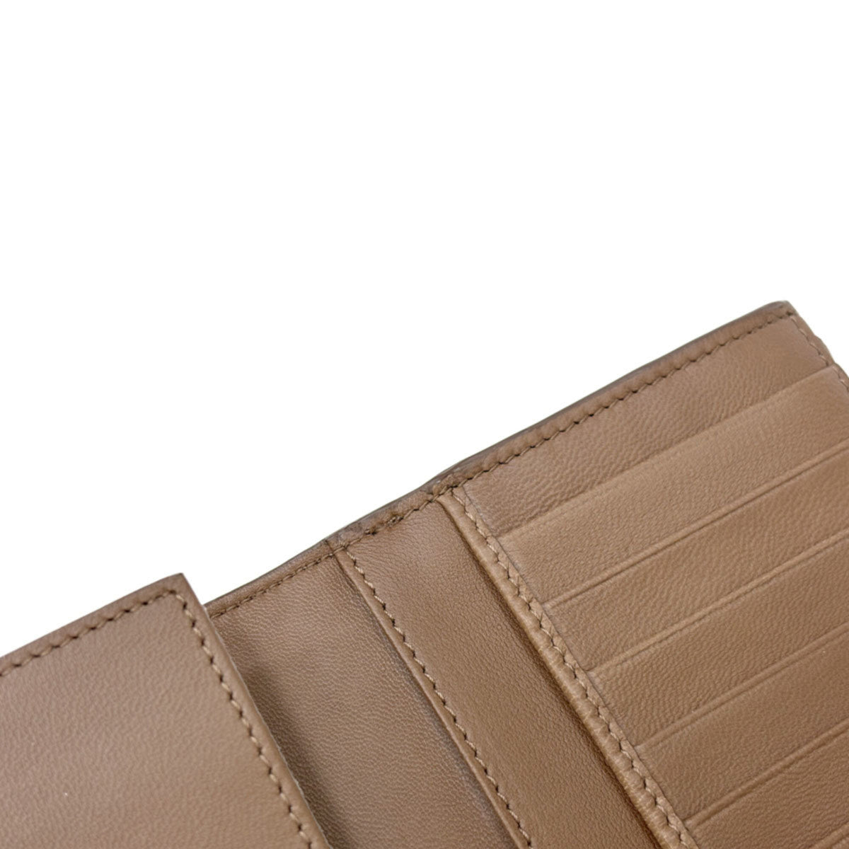 Bottega Veneta Brown Intrecciato Long Wallet (Bi-Fold) (Pre-Owned)