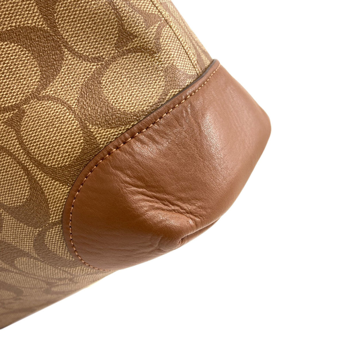 Coach Brown Pvc Tote Bag (Pre-Owned)
