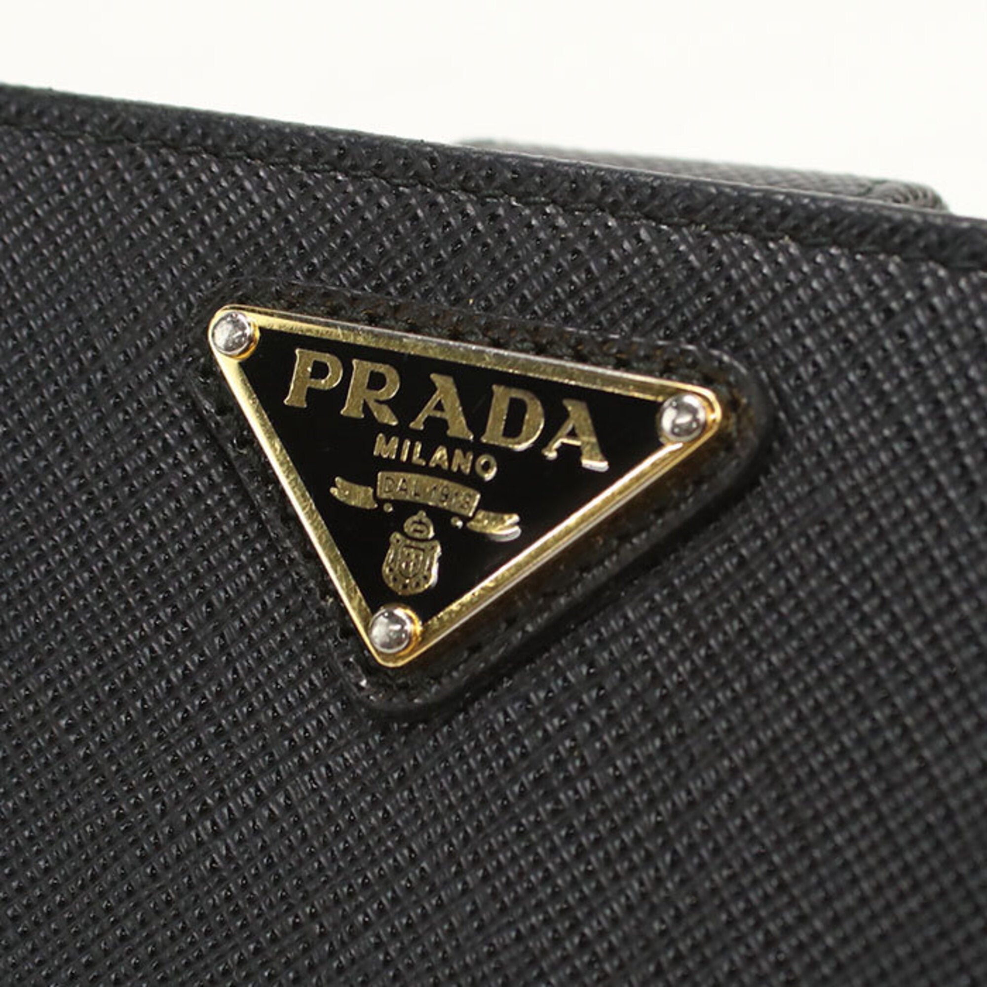 Prada Black Leather Wallet (Bi-Fold) (Pre-Owned)