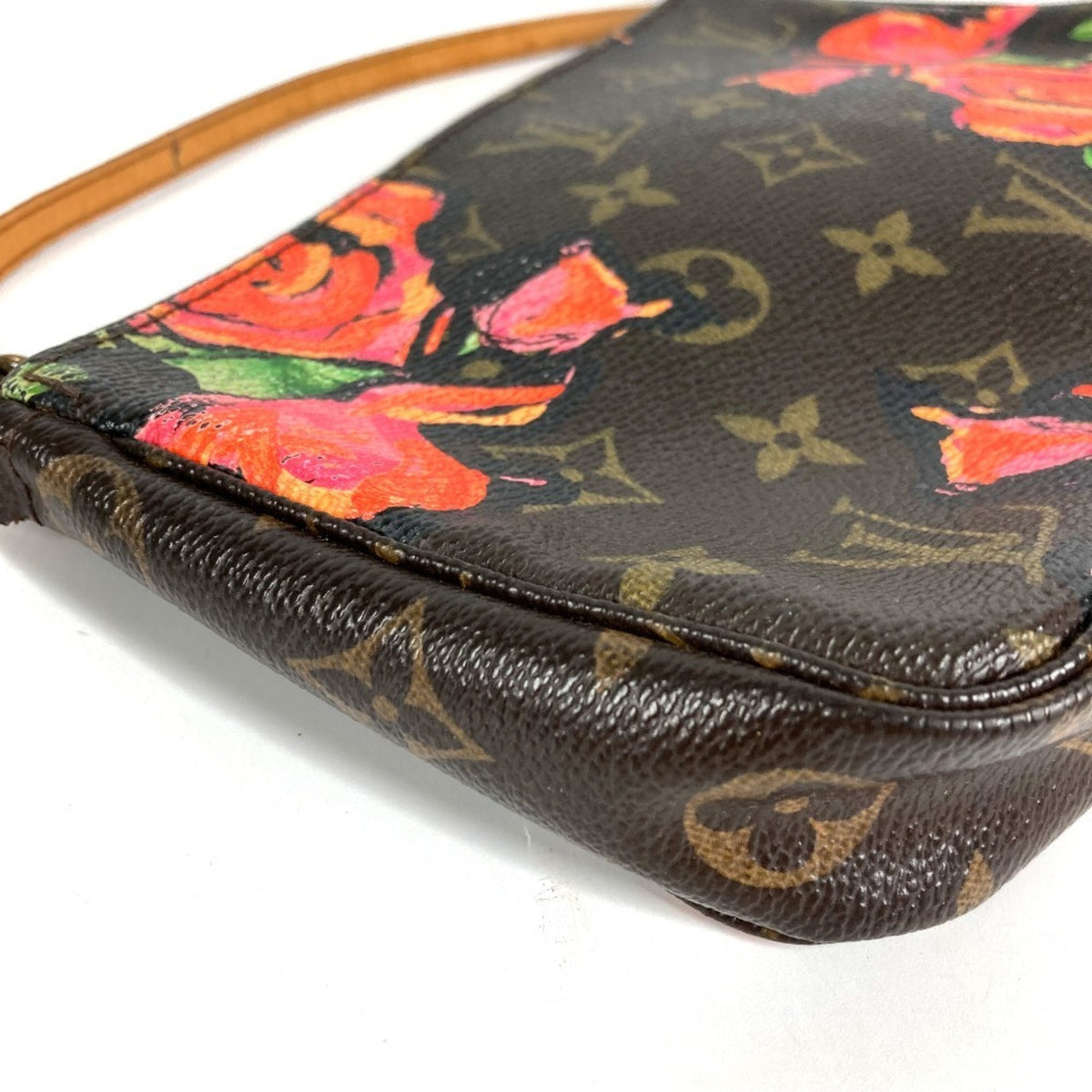 Louis Vuitton Brown Monogram Pink Monogram Rose Handbag Pouch Shoulder Bag (Pre-Owned)