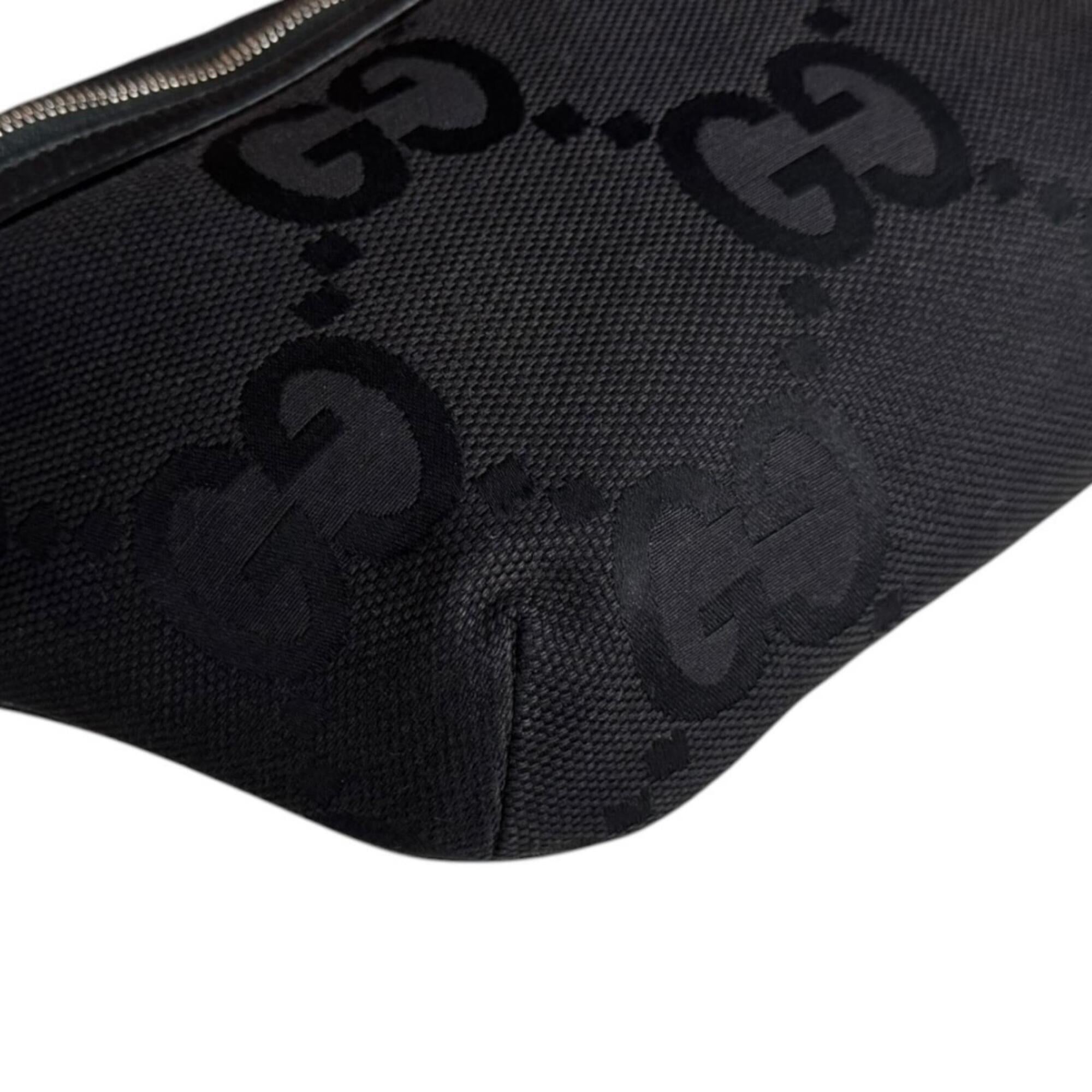 Gucci Gg Canvas Black Gg Canvas Handbag Sling Bag (Pre-Owned)