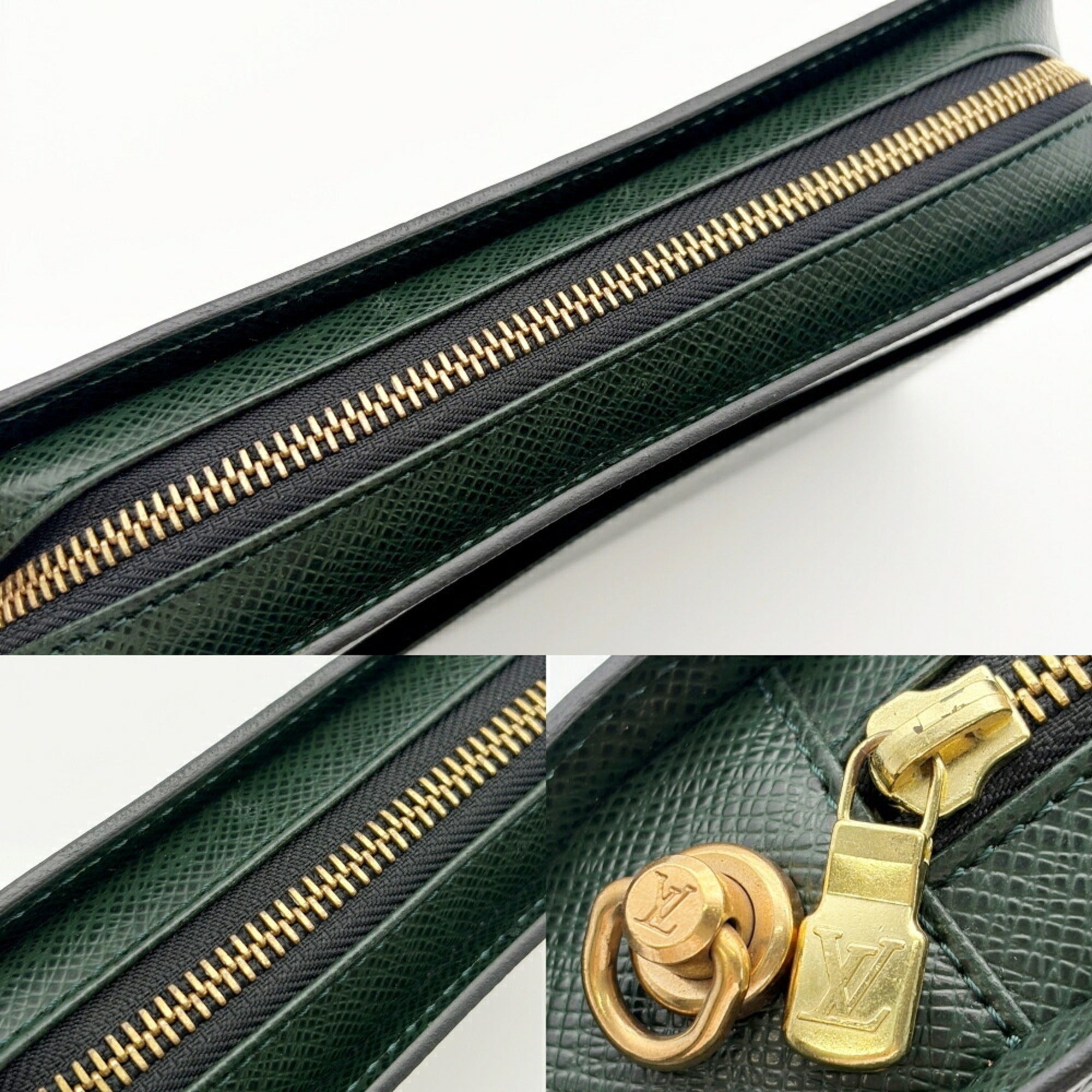 Louis Vuitton Episea Taiga Leather Leather Clutch Bag (Pre-Owned)