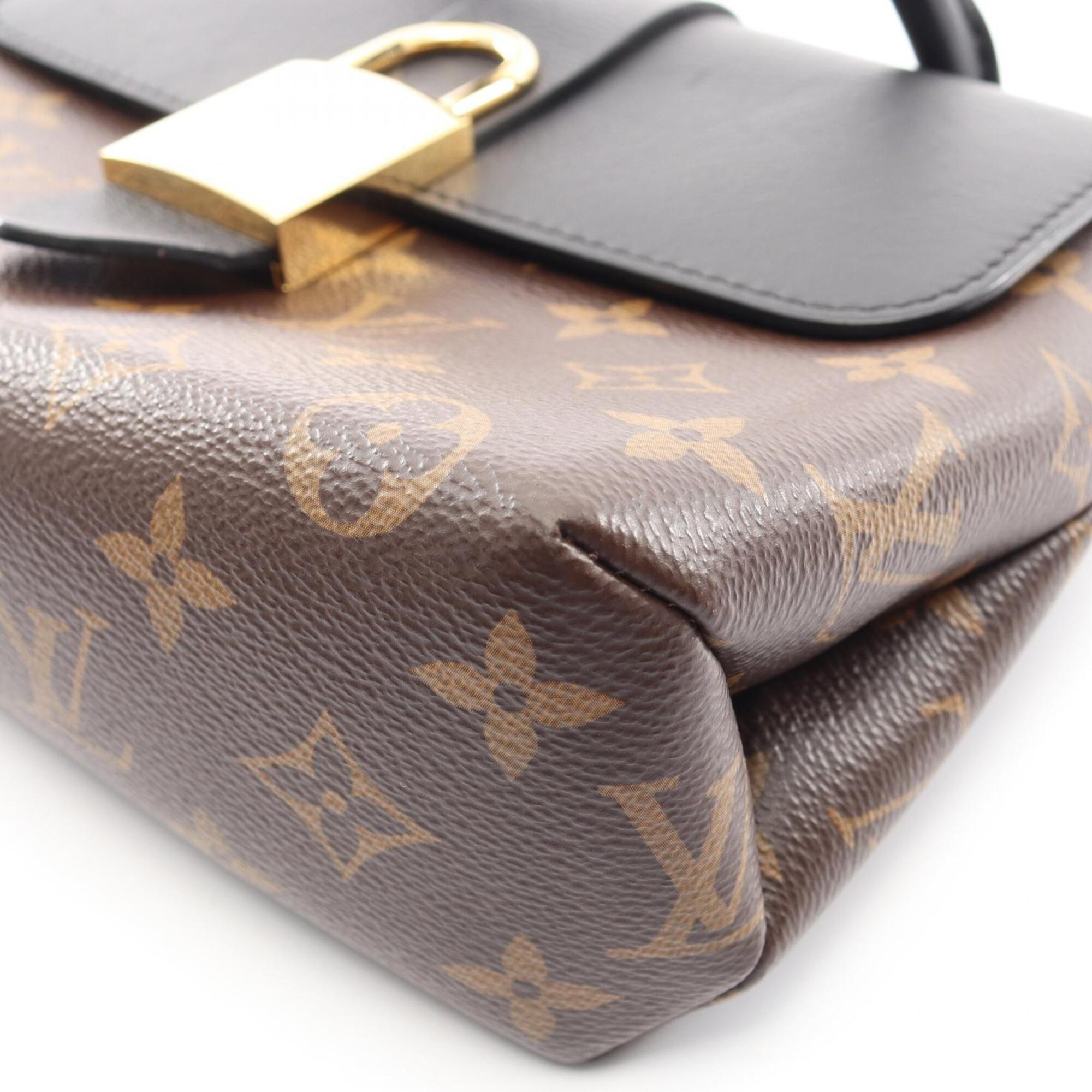 Louis Vuitton Black Brown Monogram Noir Coated Canvas Leather Handbag (Pre-Owned)
