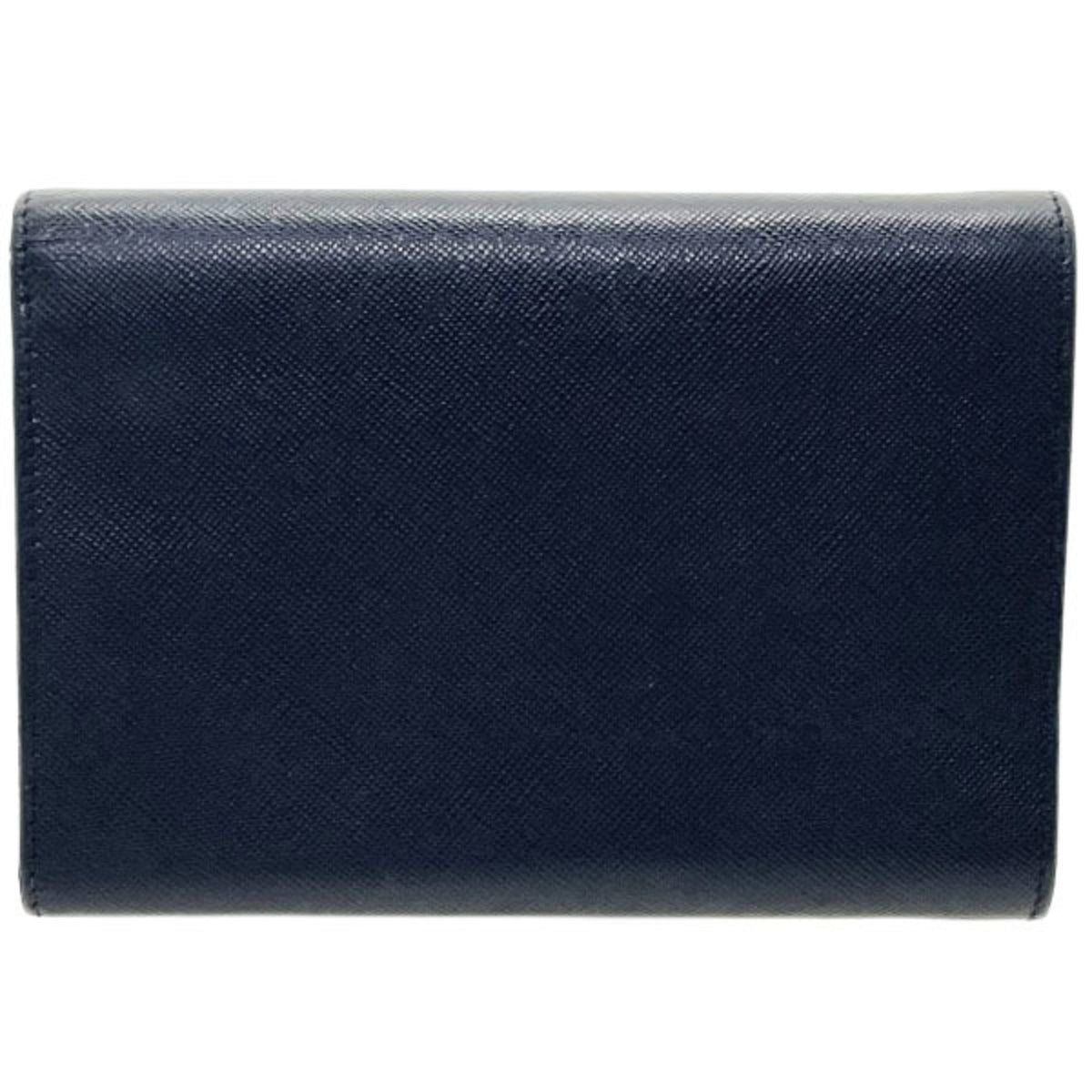 Prada Saffiano Black Nero Saffiano Wallet (Tri-Fold) (Pre-Owned)