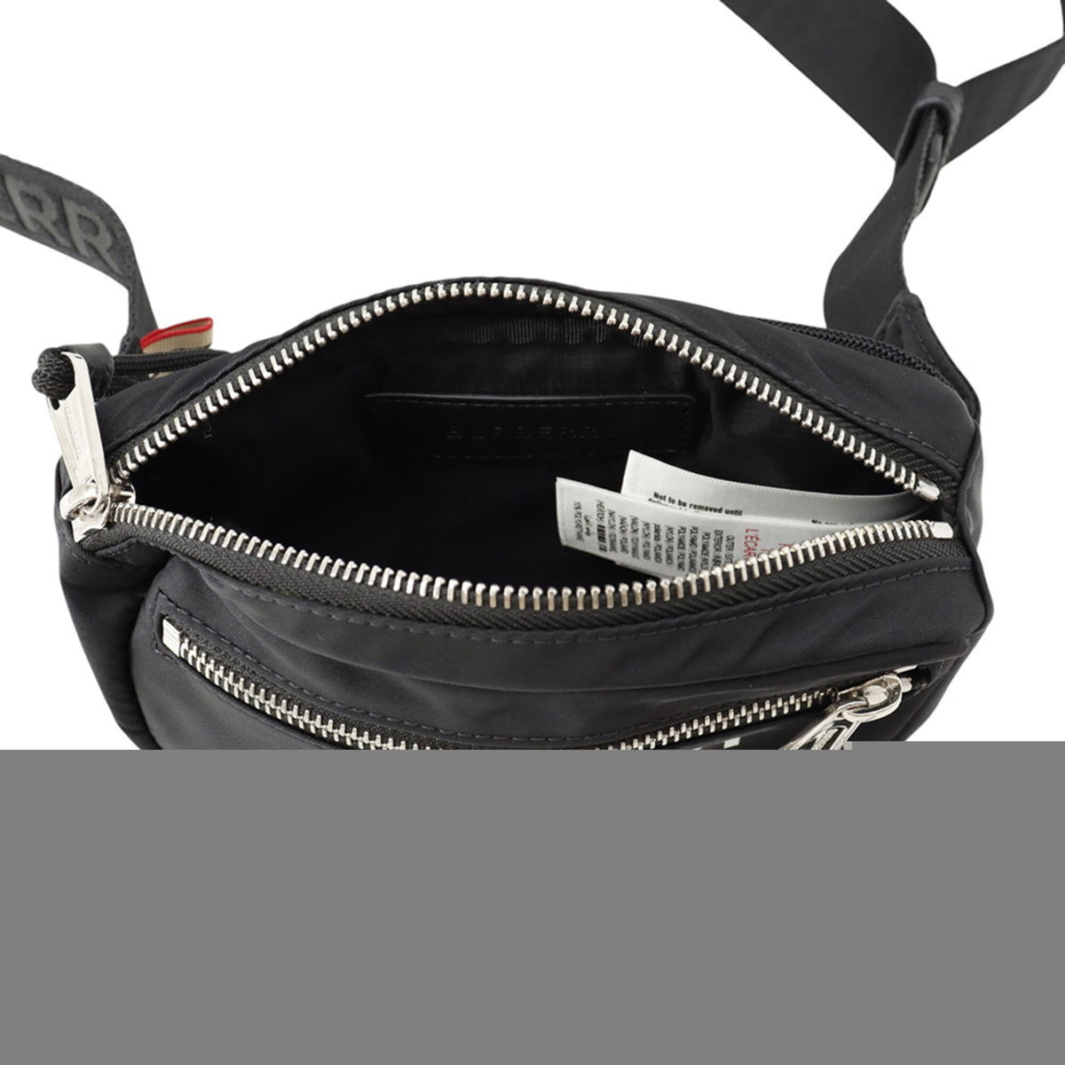 Burberry Black Nylon Handbag Pouch Sling Bag (Pre-Owned)