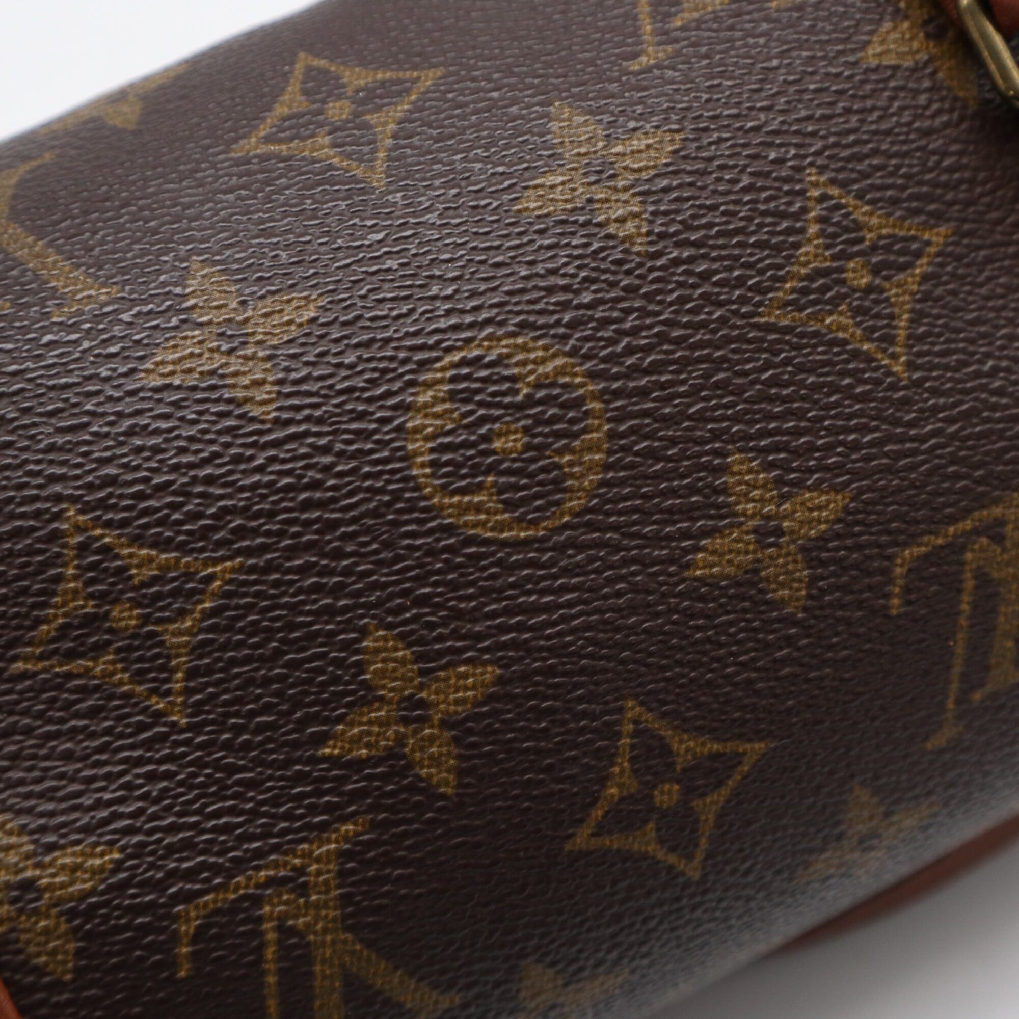 Louis Vuitton Monogram Brown Coated Canvas Leather Handbag (Pre-Owned)