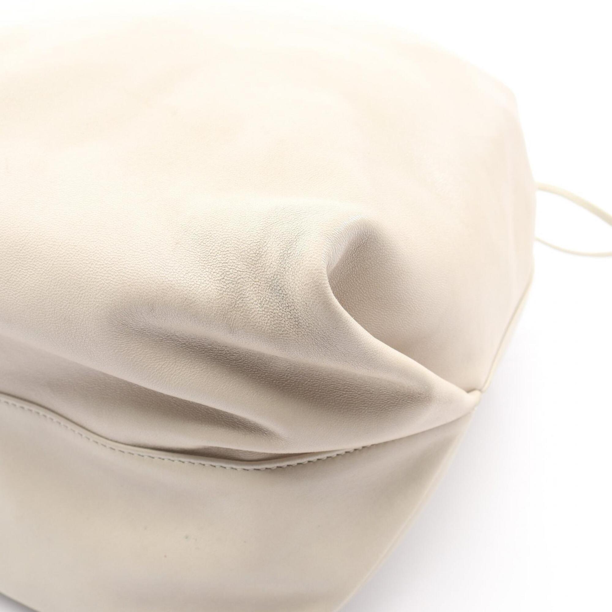 Saint Laurent Ivory Leather Handbag Pouch Shoulder Bag (Pre-Owned)