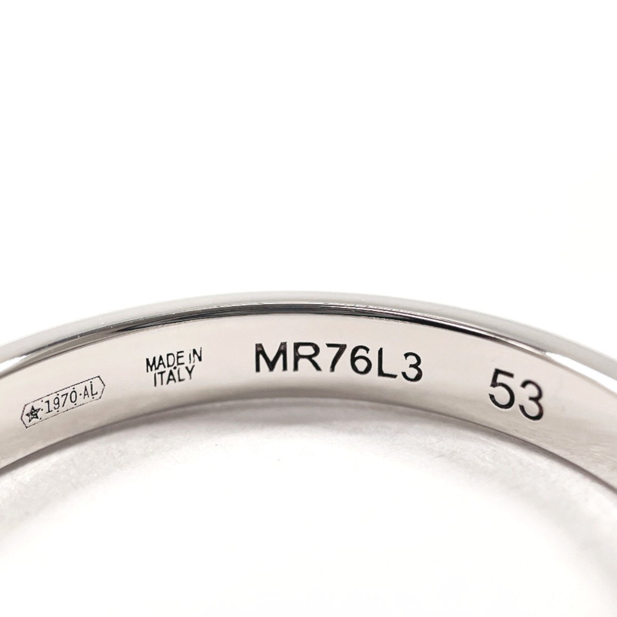 Bvlgari Silver Platinum 950 Wedding Ring (Pre-Owned)