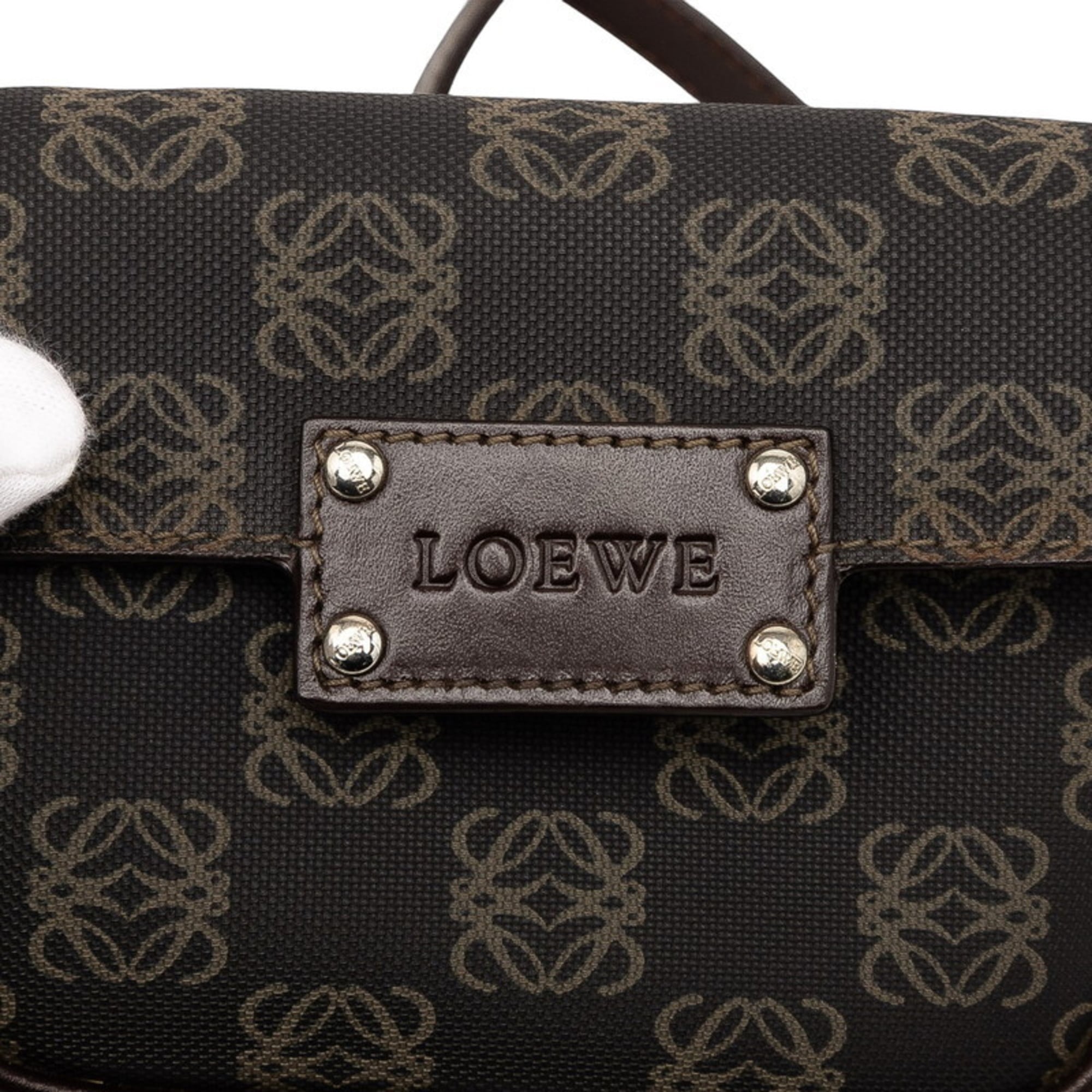 Loewe Brown Pvc Leather Sling Bag (Pre-Owned)