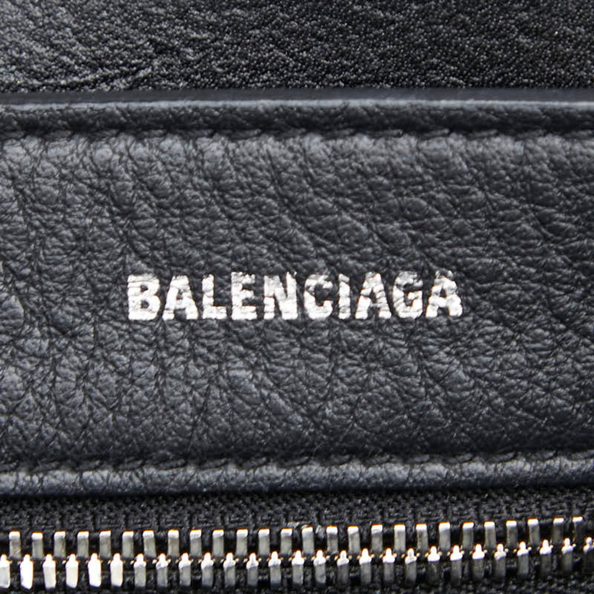 Balenciaga Blue Leather Shoulder Bag Tote Bag (Pre-Owned)