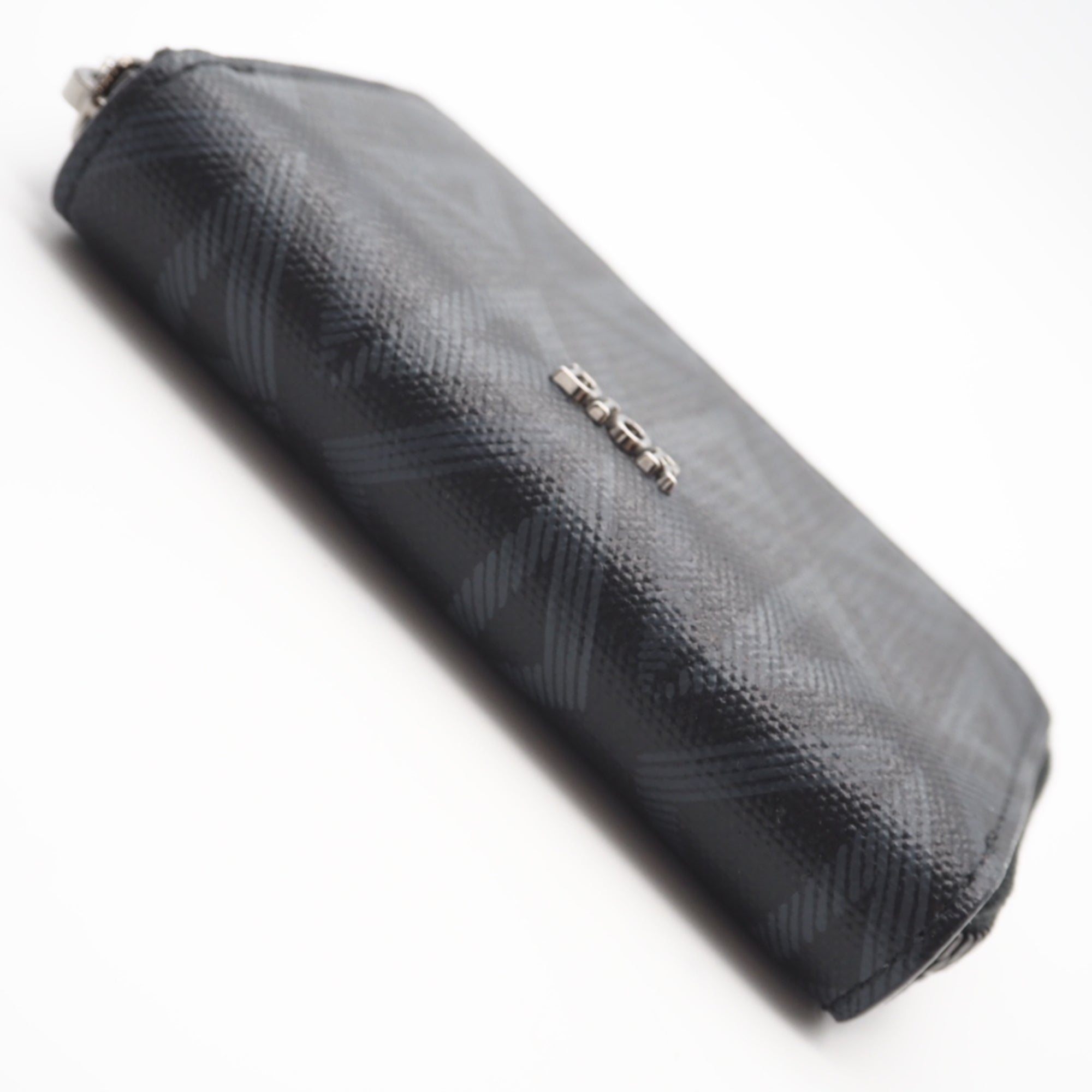 Christian Dior Black Gray Coated Canvas Leather Coin Purse/Coin Case (Pre-Owned)