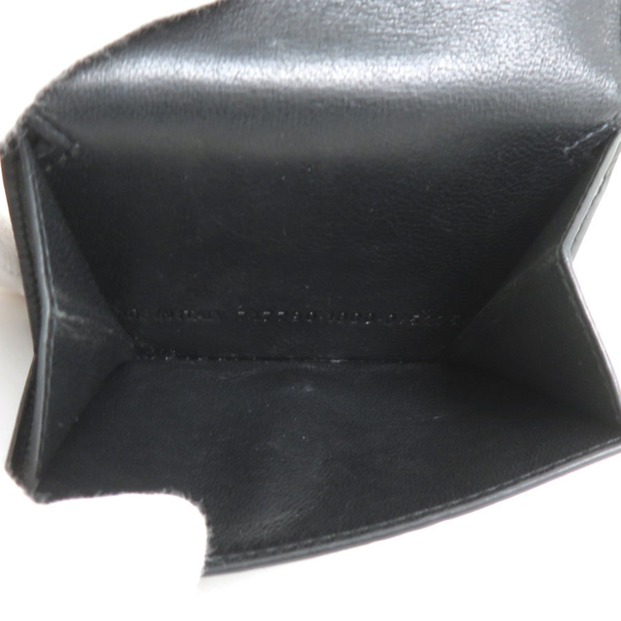 Balenciaga Black Leather Wallet (Tri-Fold) (Pre-Owned)