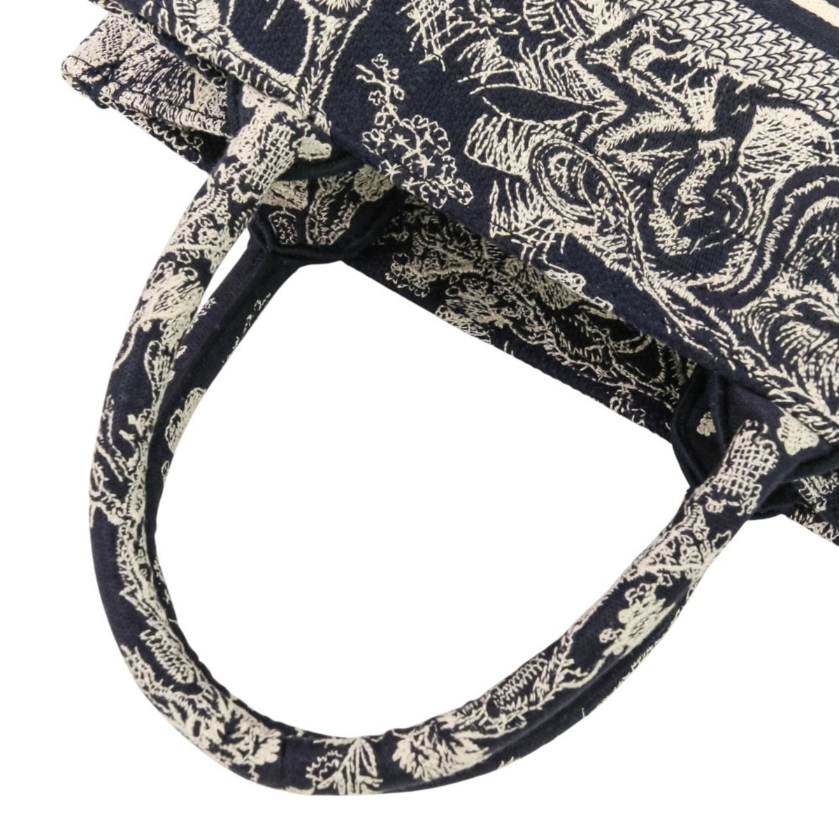 Christian Dior Navy Canvas Handbag (Pre-Owned)