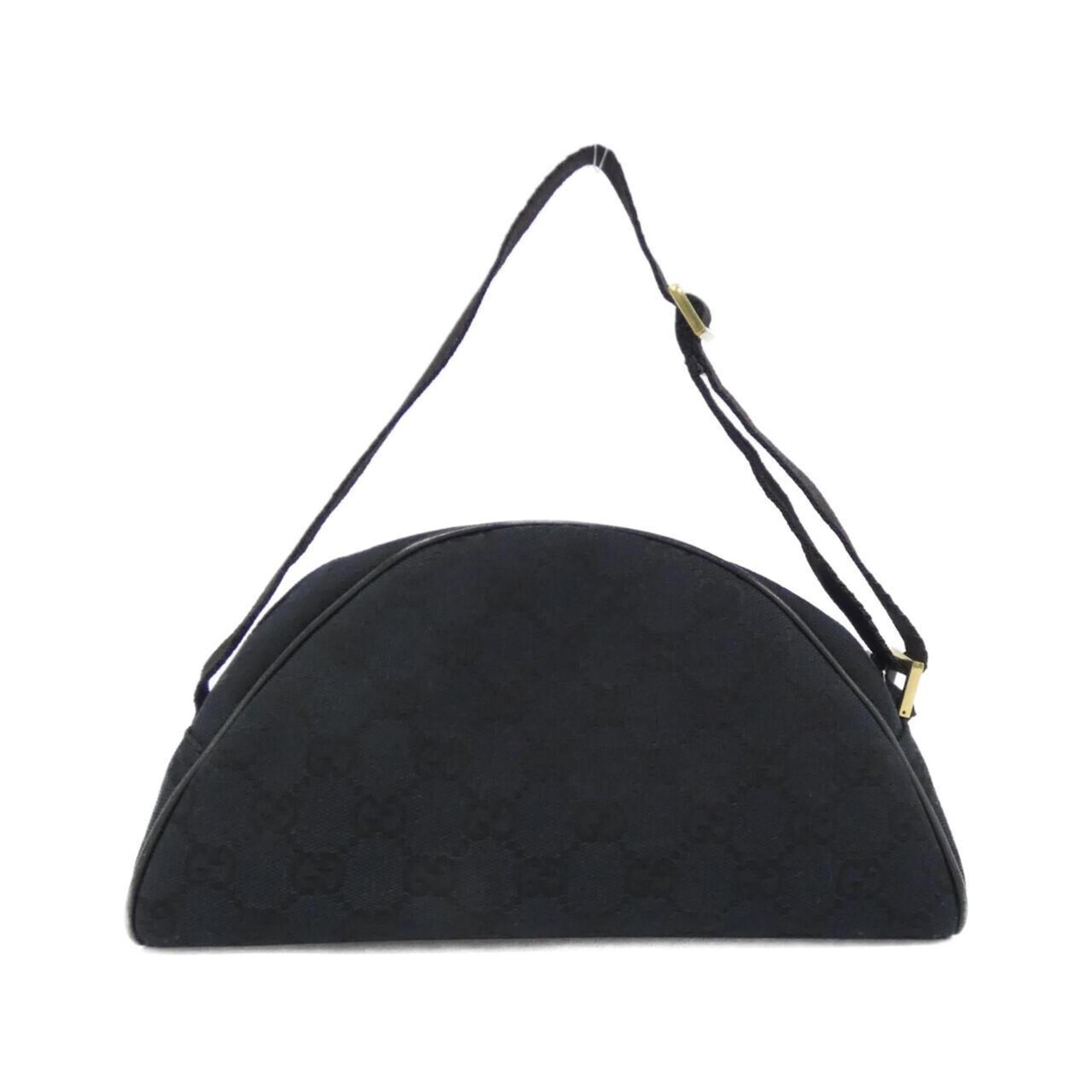 Gucci Black Gg Canvas Handbag (Pre-Owned)