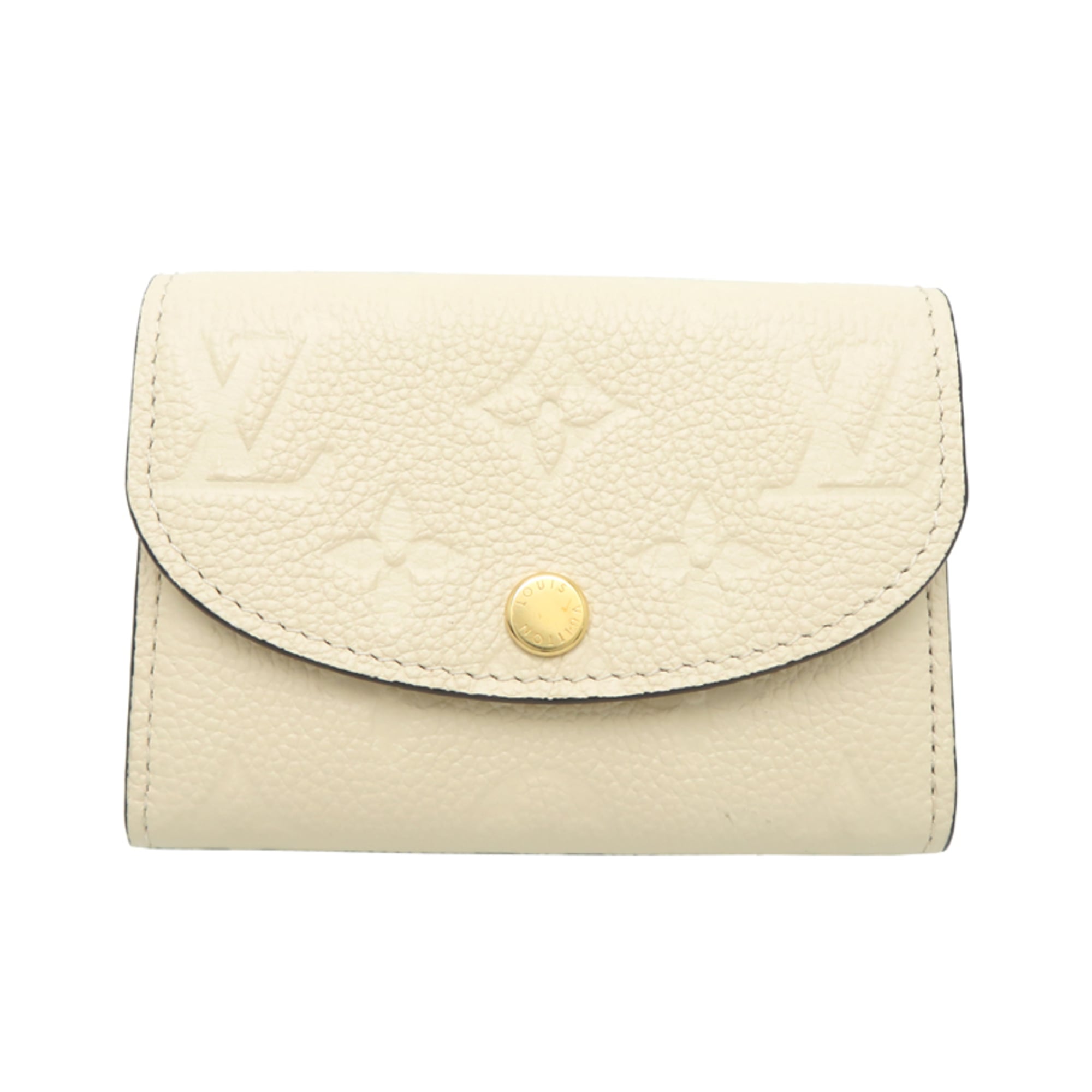 Louis Vuitton Cream Monogram Empreinte Coin Purse/Coin Case (Pre-Owned)