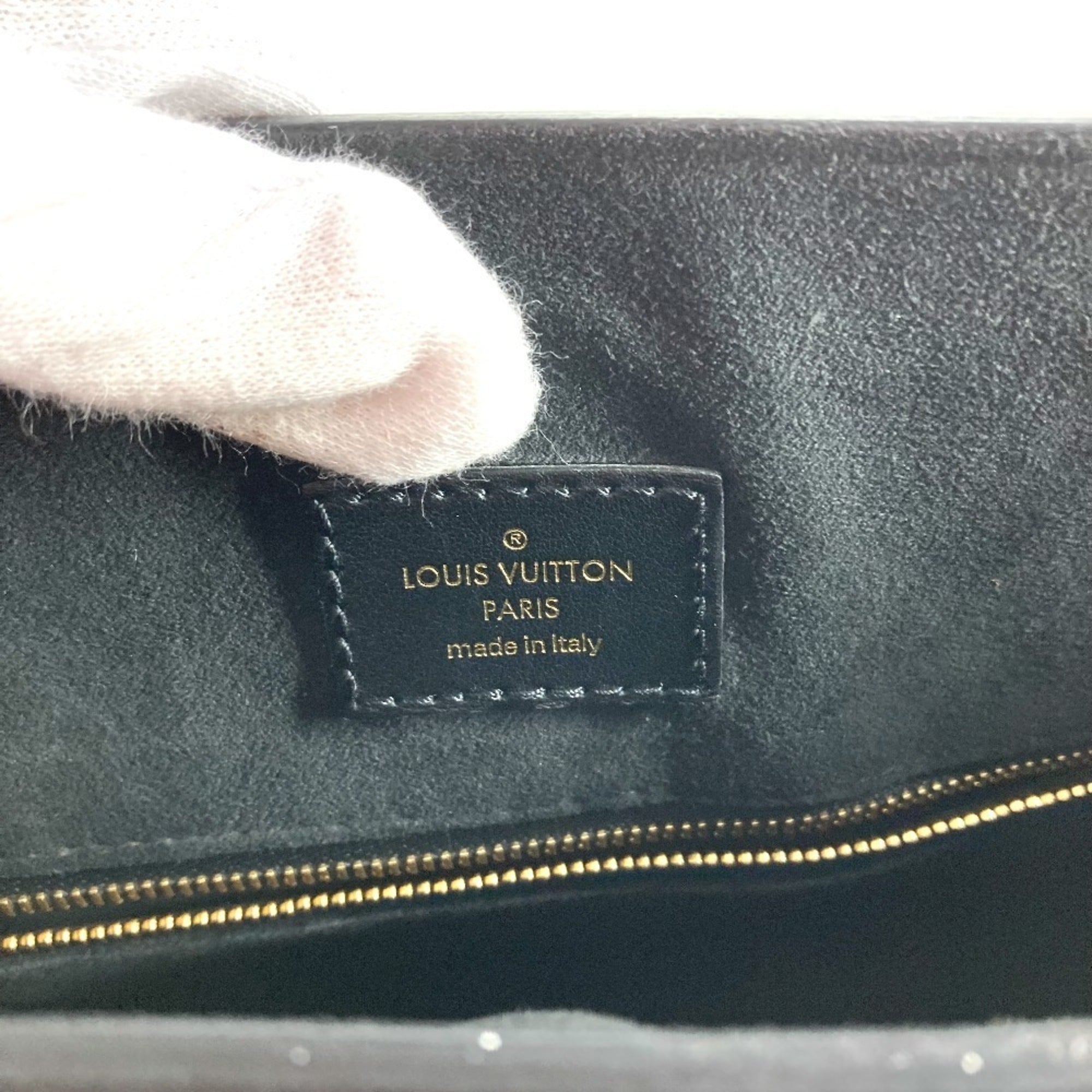 Louis Vuitton Black Epi Leather Handbag Shoulder Bag Tote Bag (Pre-Owned)