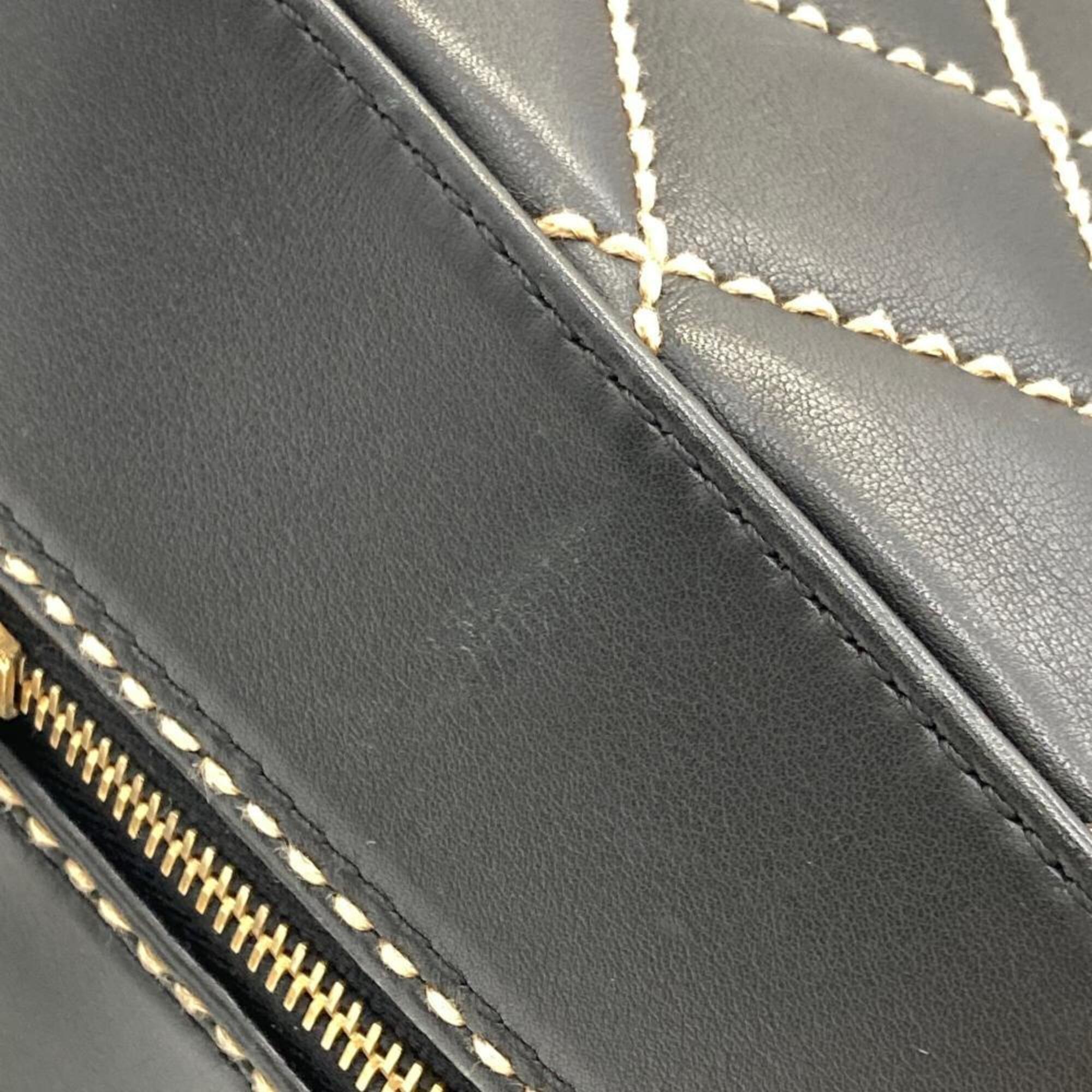 Chanel Black Boston Bag Handbag (Pre-Owned)