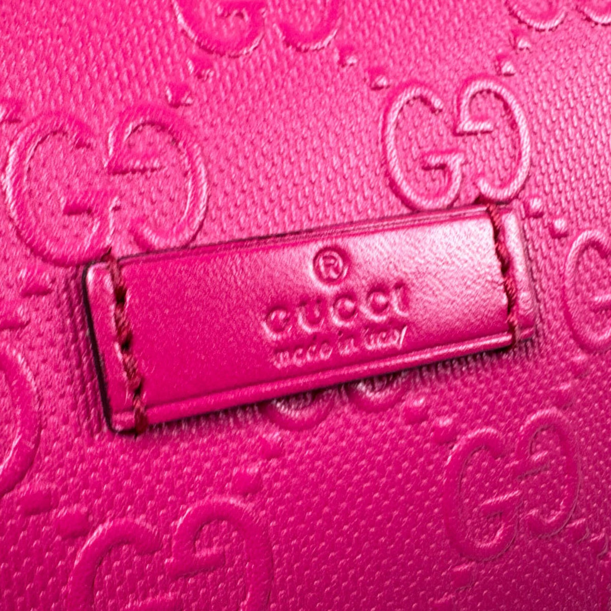 Gucci Pink Leather Shoulder Bag (Pre-Owned)