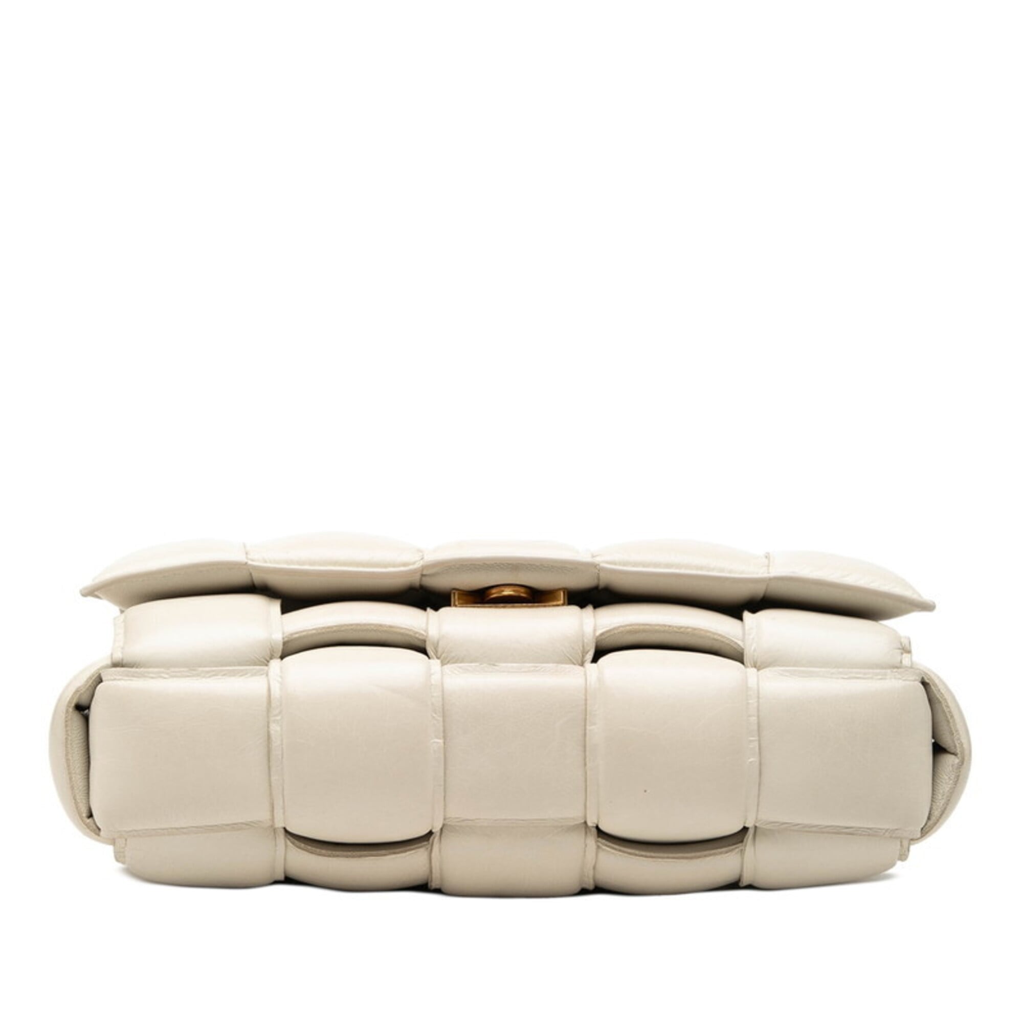 Bottega Veneta Ivory Leather Shoulder Bag (Pre-Owned)