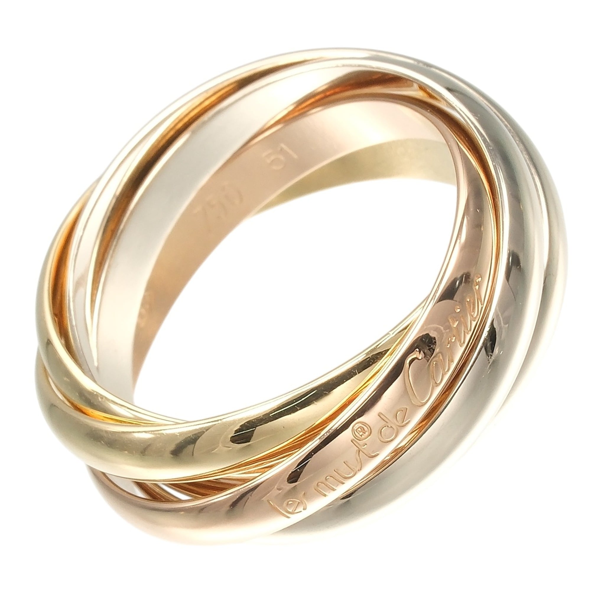 Cartier Yellow Gold (18K) Pink Gold (18K) White Gold (18K) Band Ring (Pre-Owned)