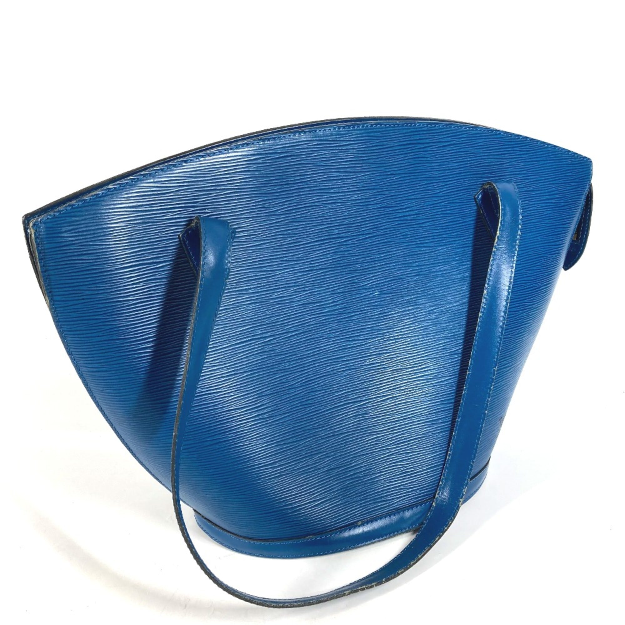 Louis Vuitton Blue Leather Tote Bag (Pre-Owned)