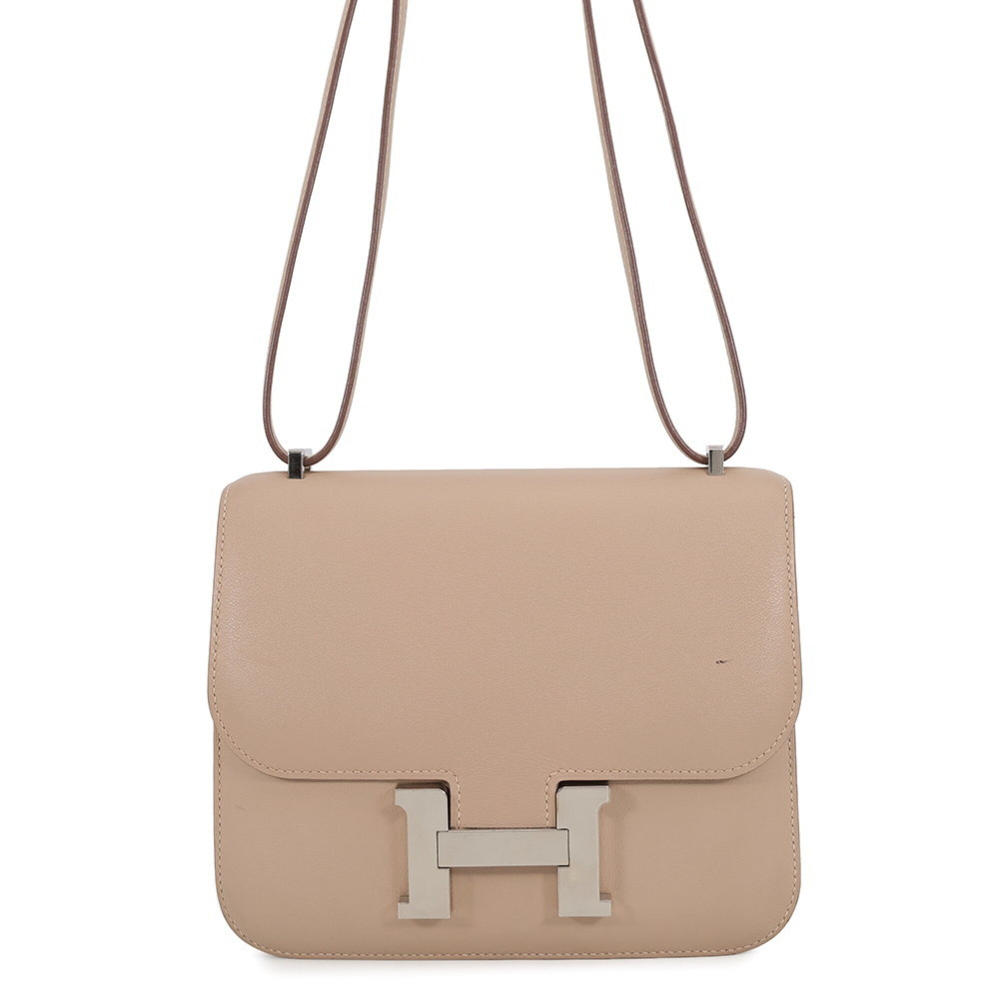 Hermes Argile Swift Leather Shoulder Bag (Pre-Owned)