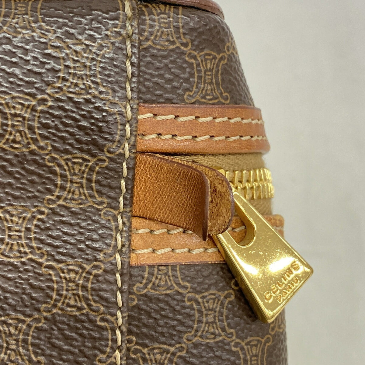 Celine Brown Pvc Vanity Bag (Pre-Owned)