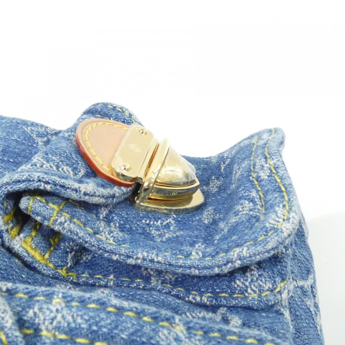Louis Vuitton Monogram Denim Gold Monogram Denim Backpack (Pre-Owned)