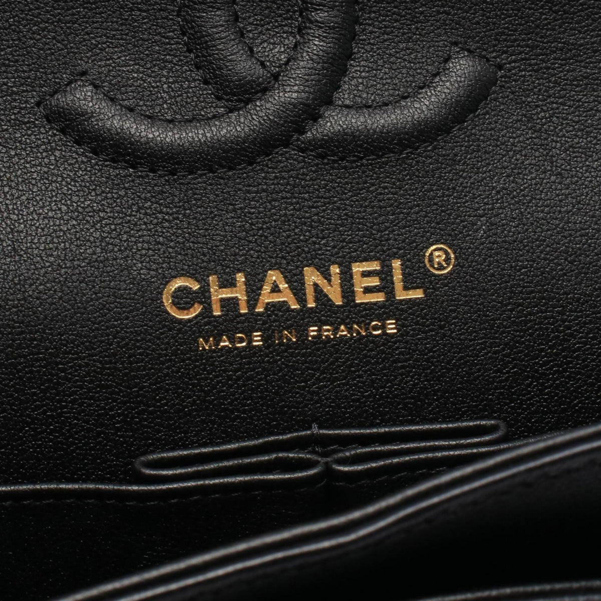 Chanel Black Leather Handbag Shoulder Bag (Pre-Owned)