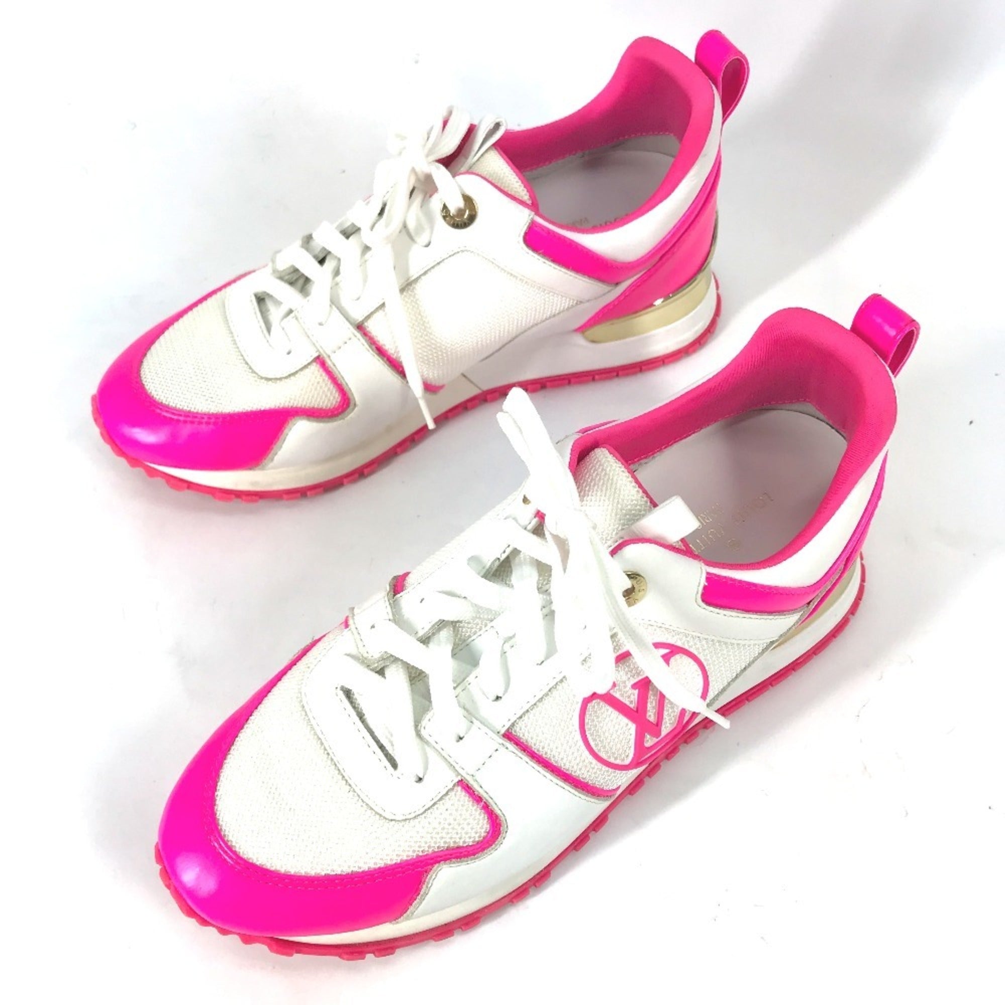 Louis Vuitton Pink White Sneakers (Pre-Owned)