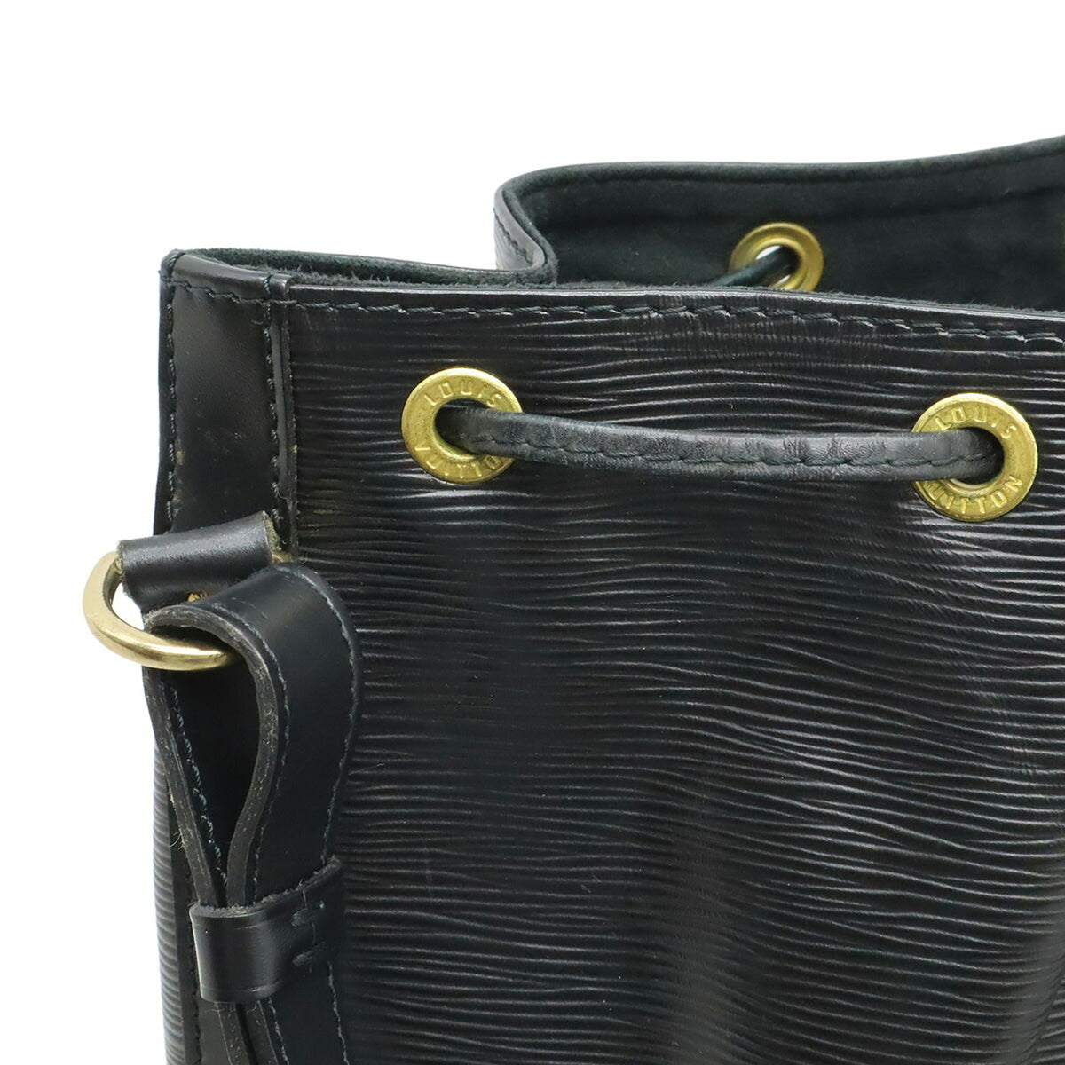 Louis Vuitton Black Noir Epi Leather Shoulder Bag (Pre-Owned)