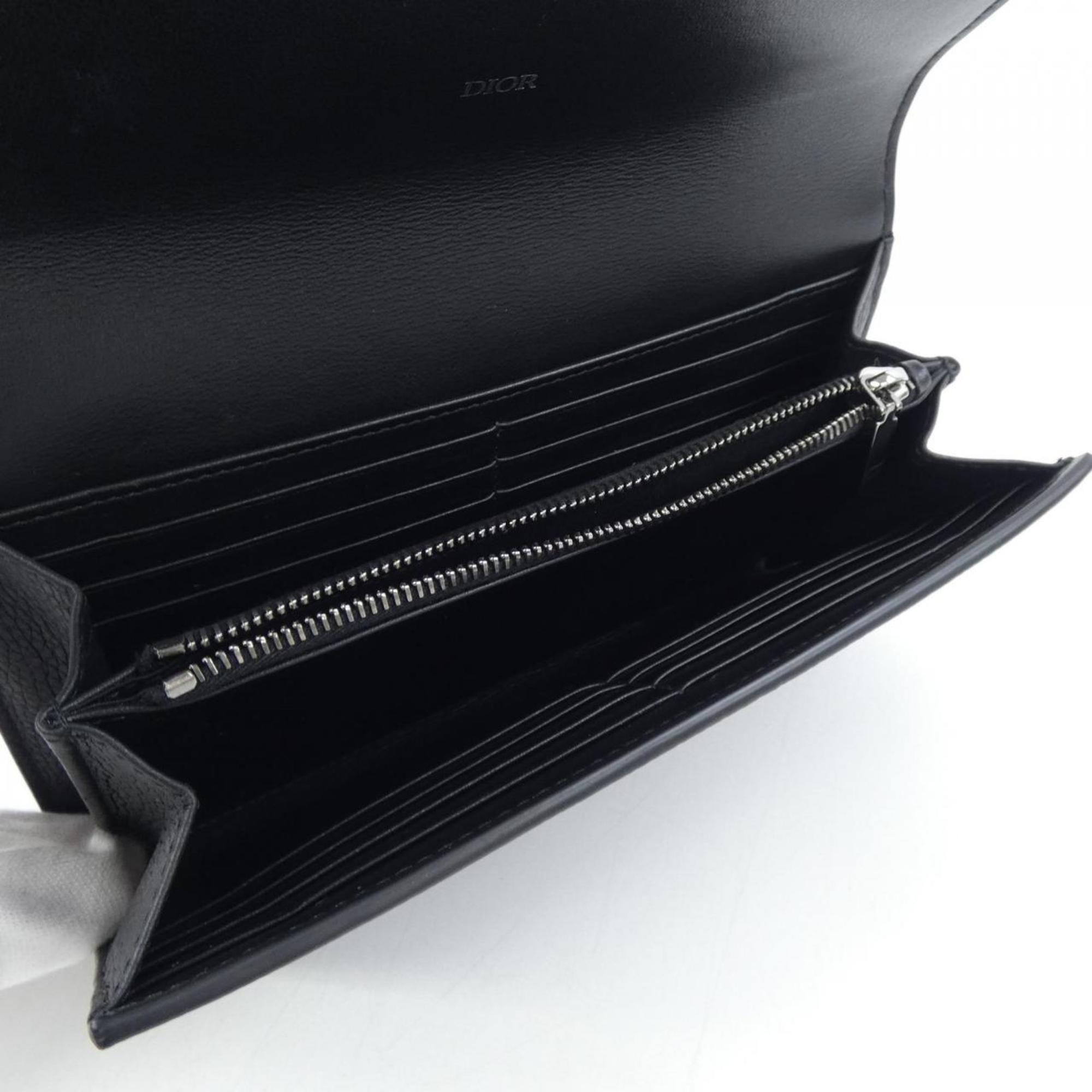 Christian Dior Black Long Bill Wallet (Bi-Fold) (Pre-Owned)