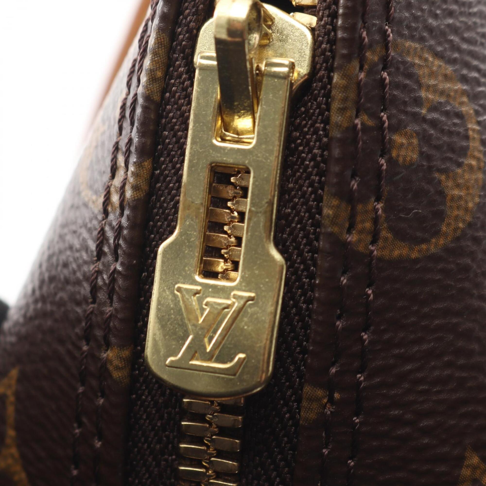 Louis Vuitton Brown Coated Canvas Leather Handbag (Pre-Owned)