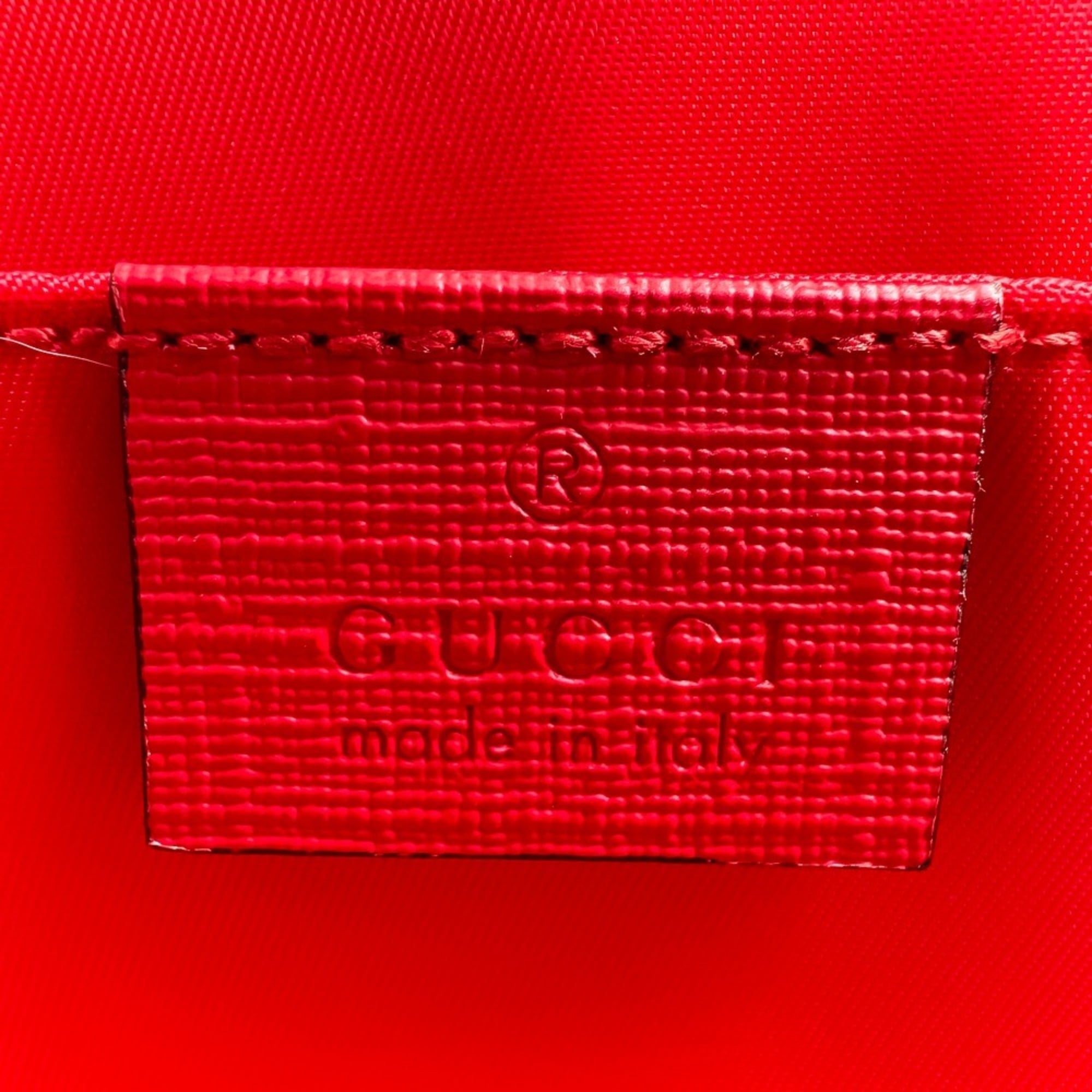 Gucci Red Color Shoulder Bag Tote Bag (Pre-Owned)