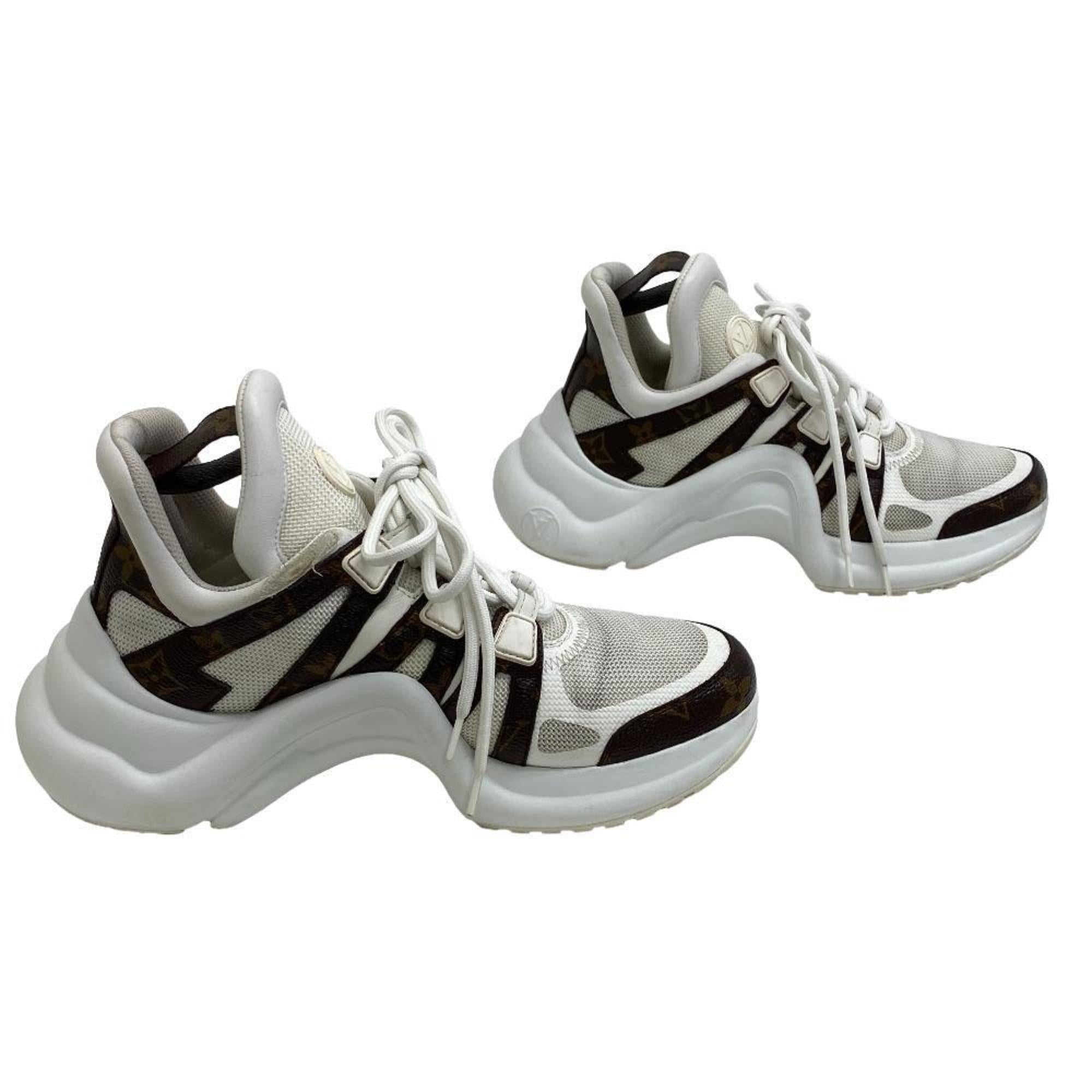 Louis Vuitton Brown White Sneakers (Pre-Owned)