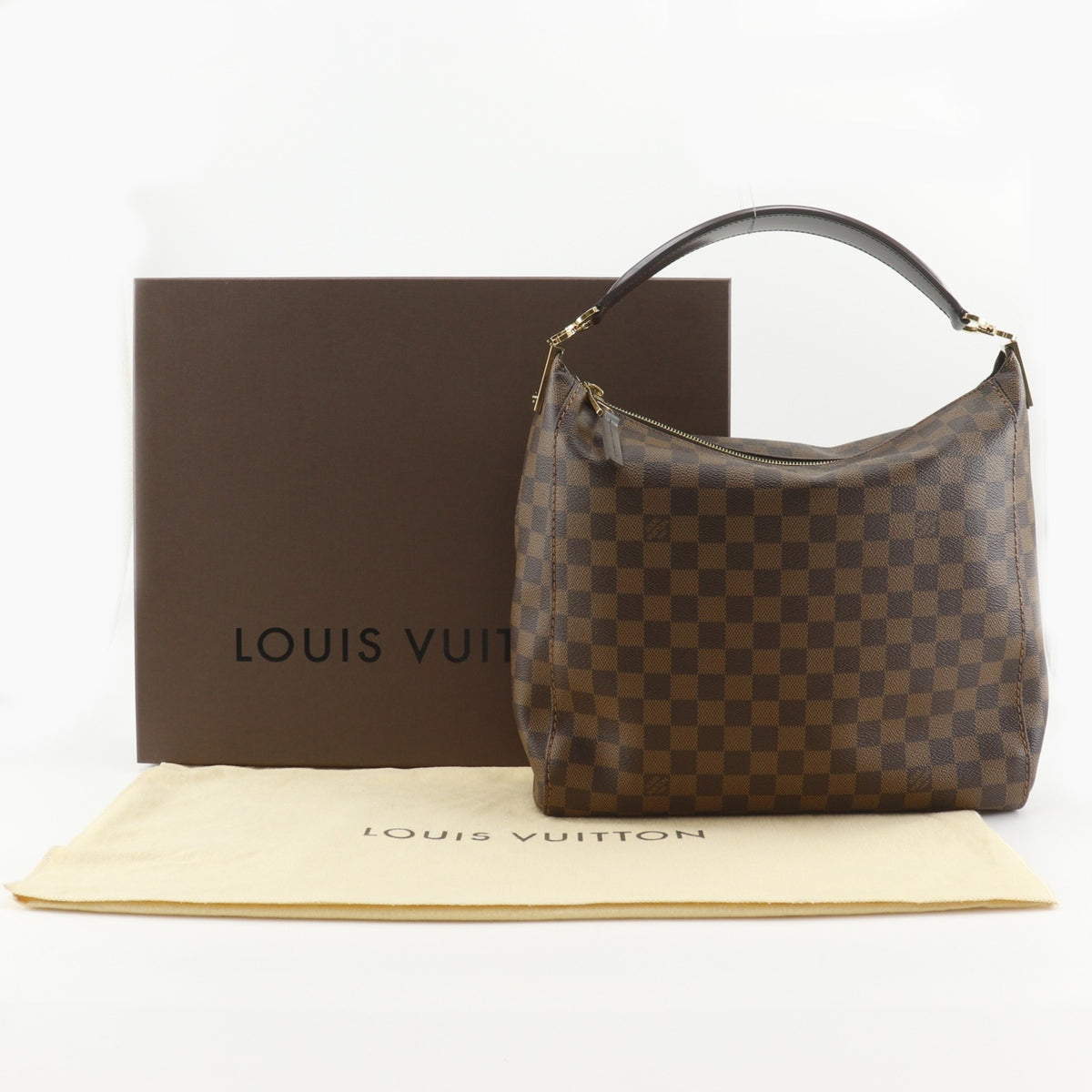Louis Vuitton Brown Damier Canvas Shoulder Bag (Pre-Owned)