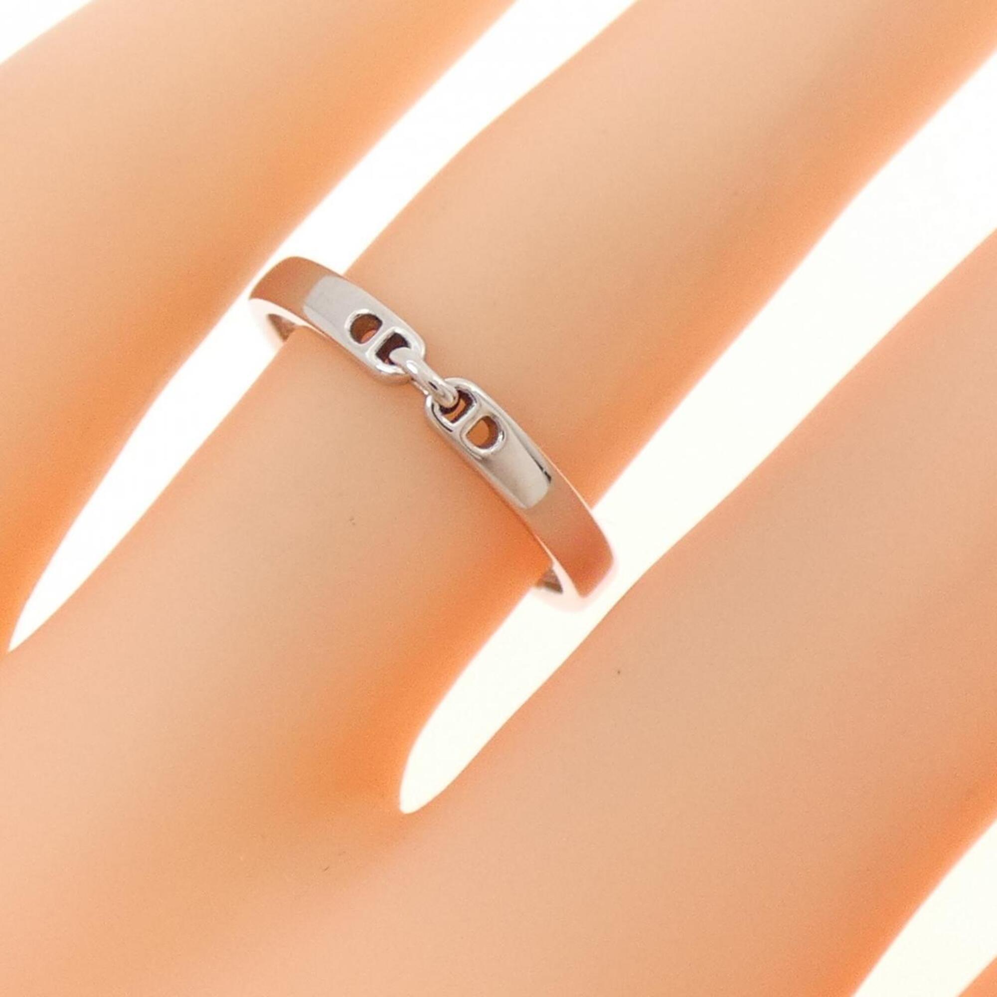 Hermes Platinum 950 Band Ring (Pre-Owned)