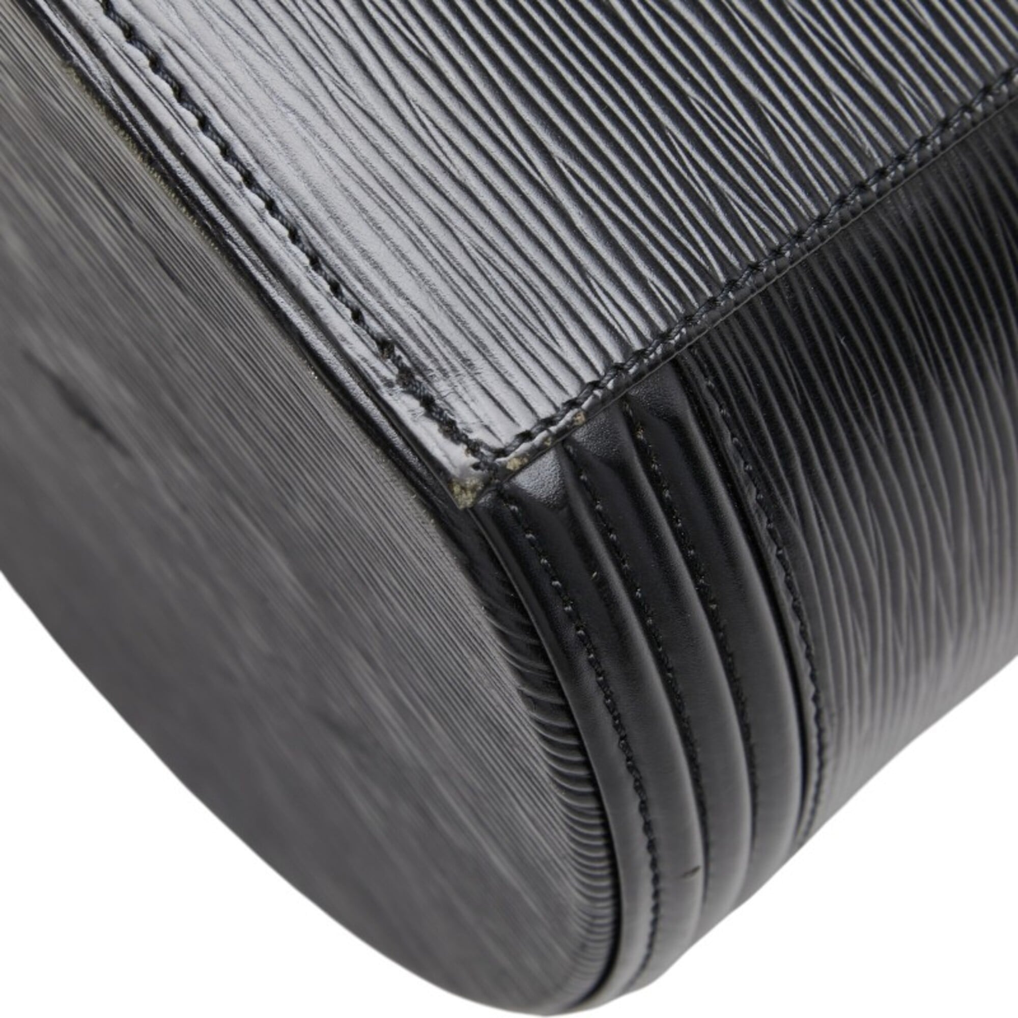 Louis Vuitton Black Noir Leather Handbag Vanity Bag (Pre-Owned)