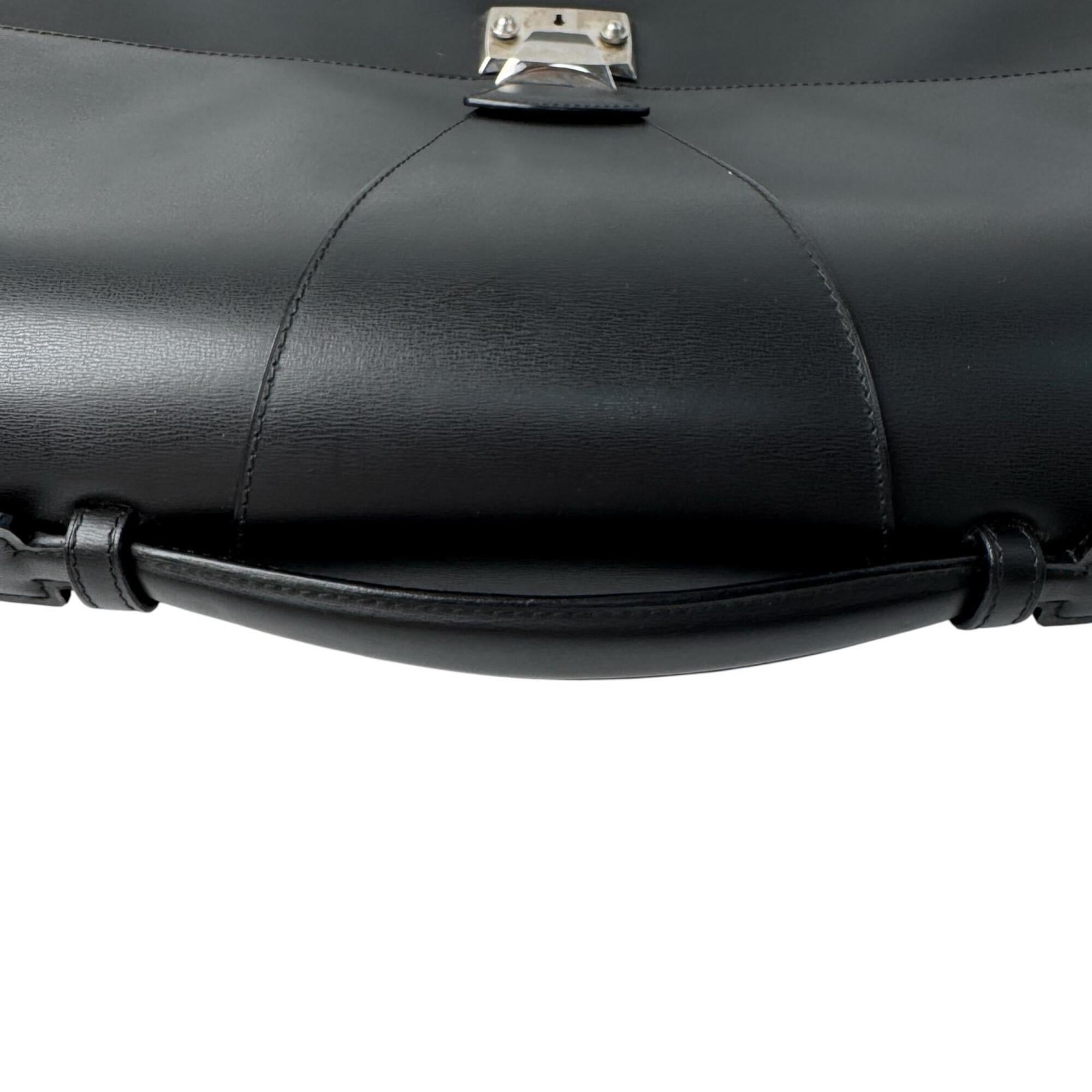 Cartier Black Leather Briefcase (Pre-Owned)