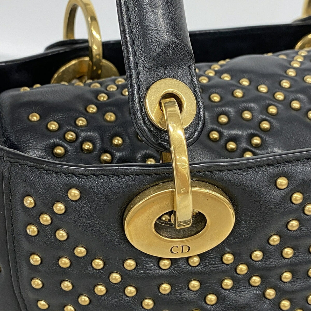 Christian Dior Black Leather Handbag (Pre-Owned)