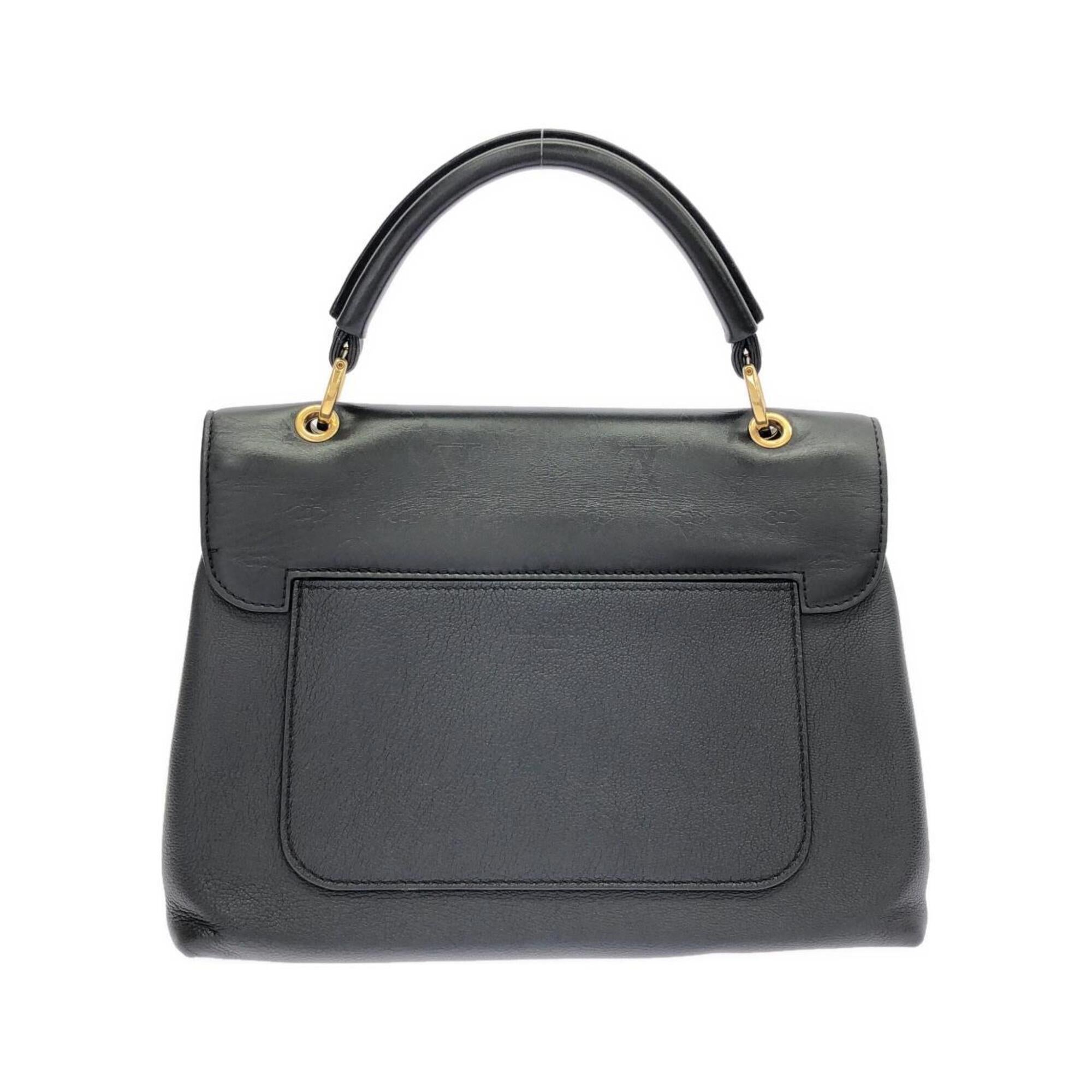 Louis Vuitton Very Black Leather Handbag (Pre-Owned)
