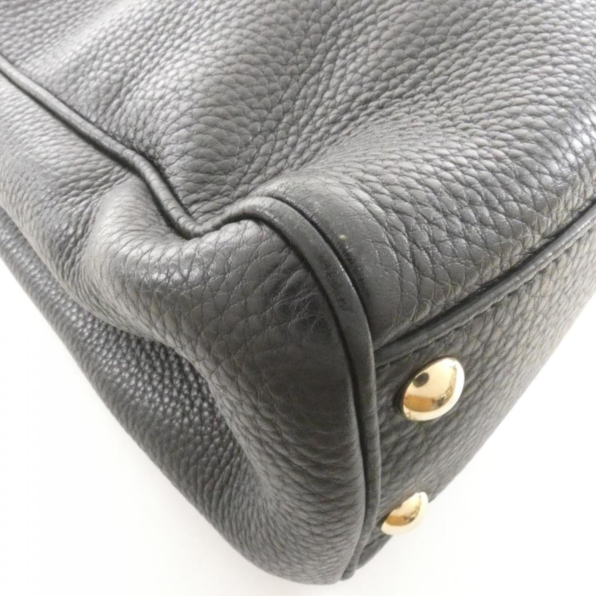 Gucci Black Leather Handbag (Pre-Owned)