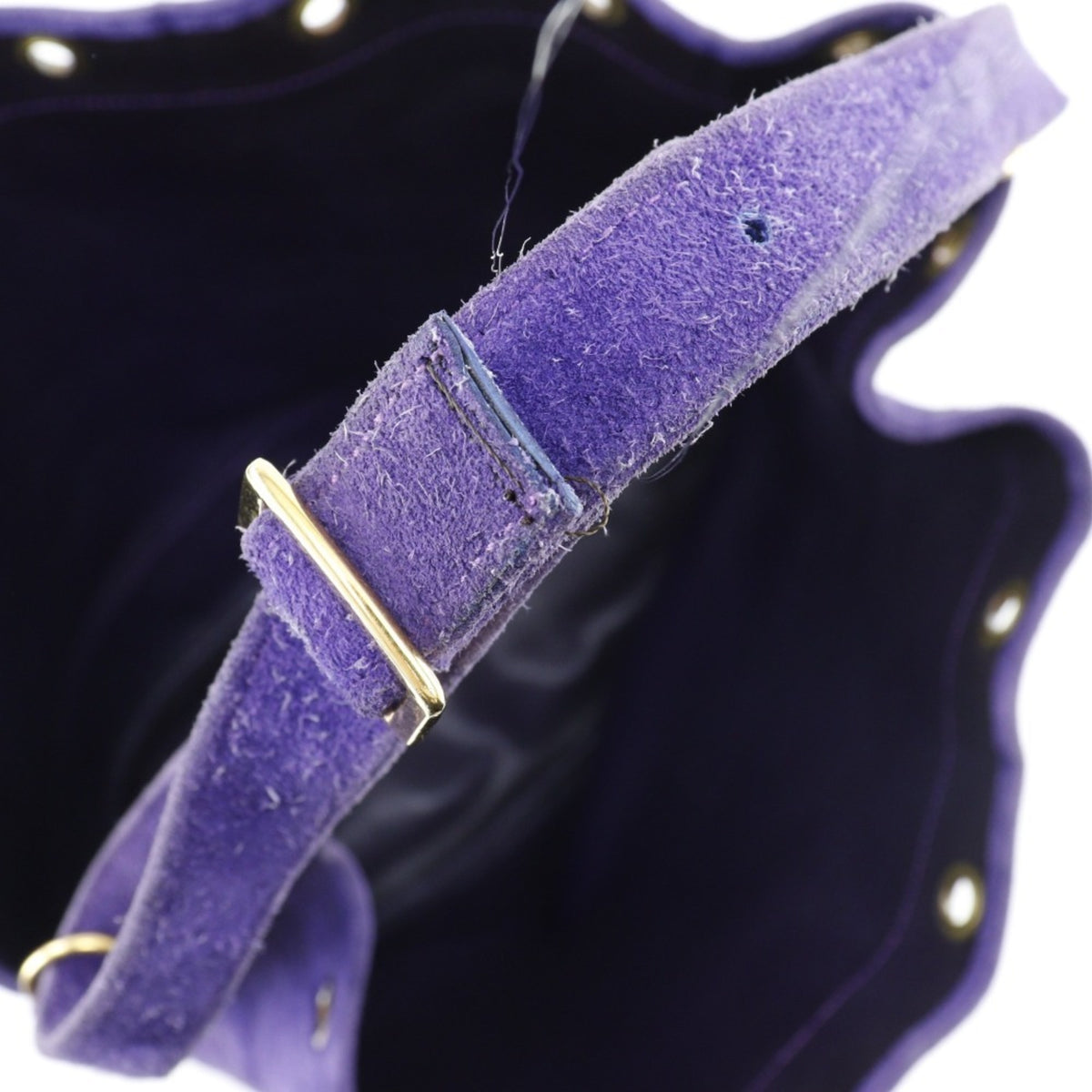 Hermes Purple Suede Shoulder Bag (Pre-Owned)