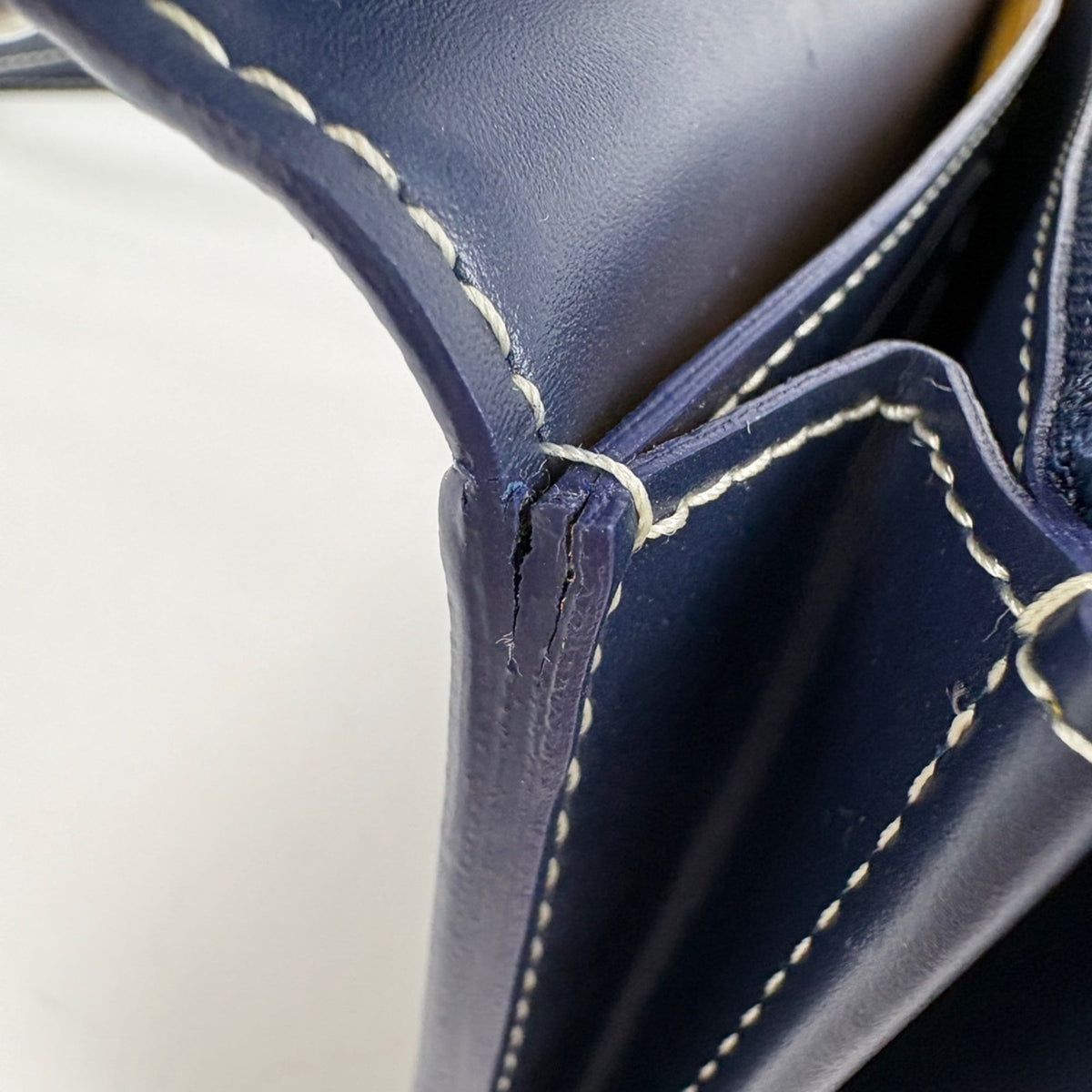 Goyard Navy Coated Canvas Pouch Shoulder Bag (Pre-Owned)
