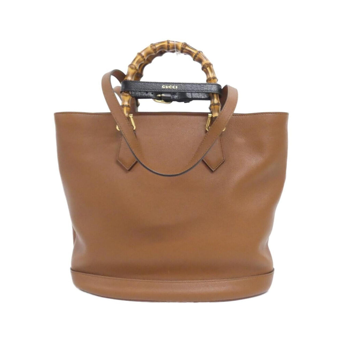Gucci Brown Leather Handbag (Pre-Owned)