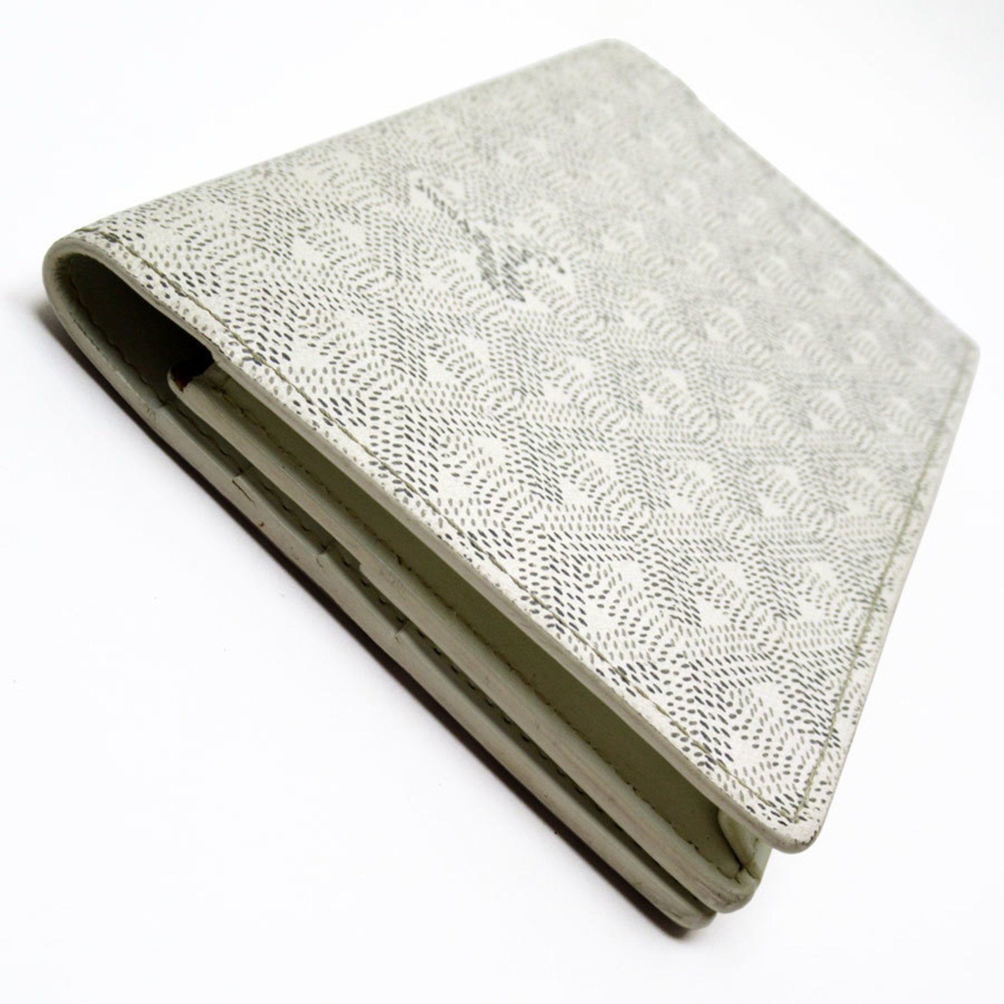Goyard White Leather Long Wallet (Bi-Fold) (Pre-Owned)
