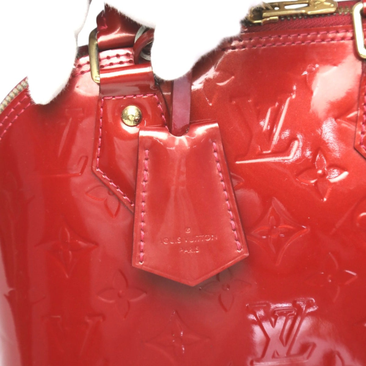 Louis Vuitton Monogram Vernis Red Color Monogram Vernis Handbag (Pre-Owned)