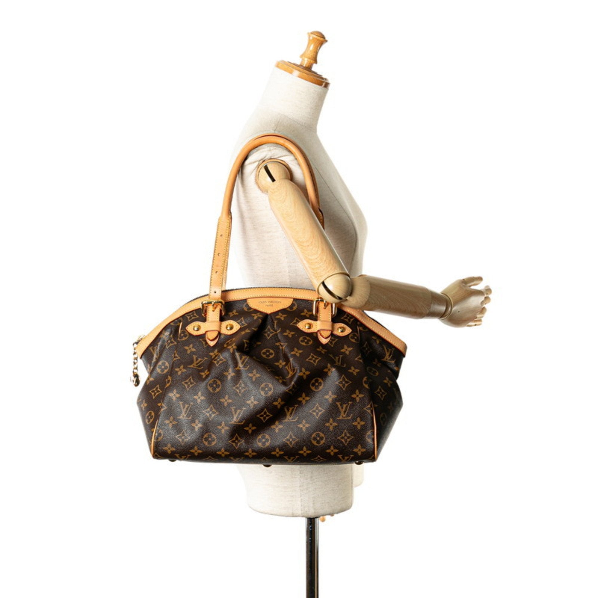 Louis Vuitton Brown Pvc Leather Handbag (Pre-Owned)