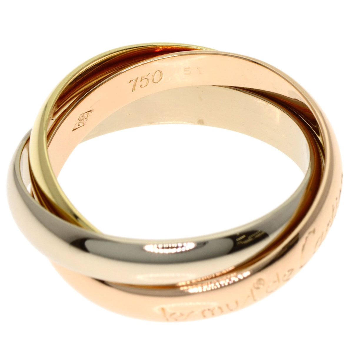 Cartier Yellow Gold (18K) Pink Gold (18K) White Gold (18K) Band Ring (Pre-Owned)