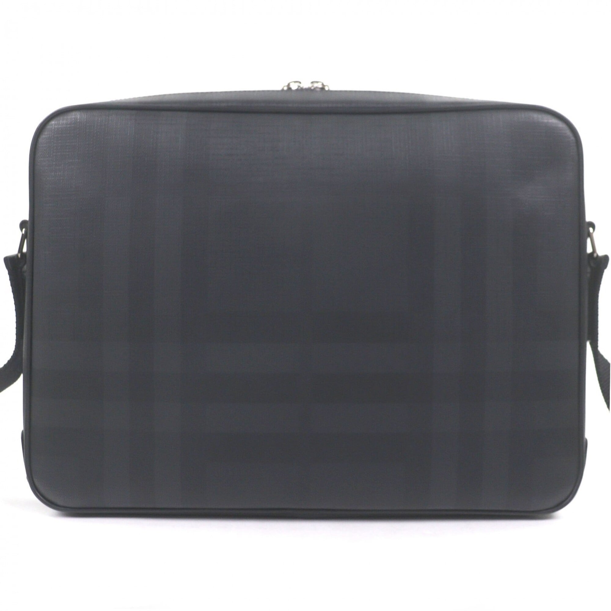 Burberry Black Polyester Cotton Briefcase Messenger Bag Shoulder Bag (Pre-Owned)